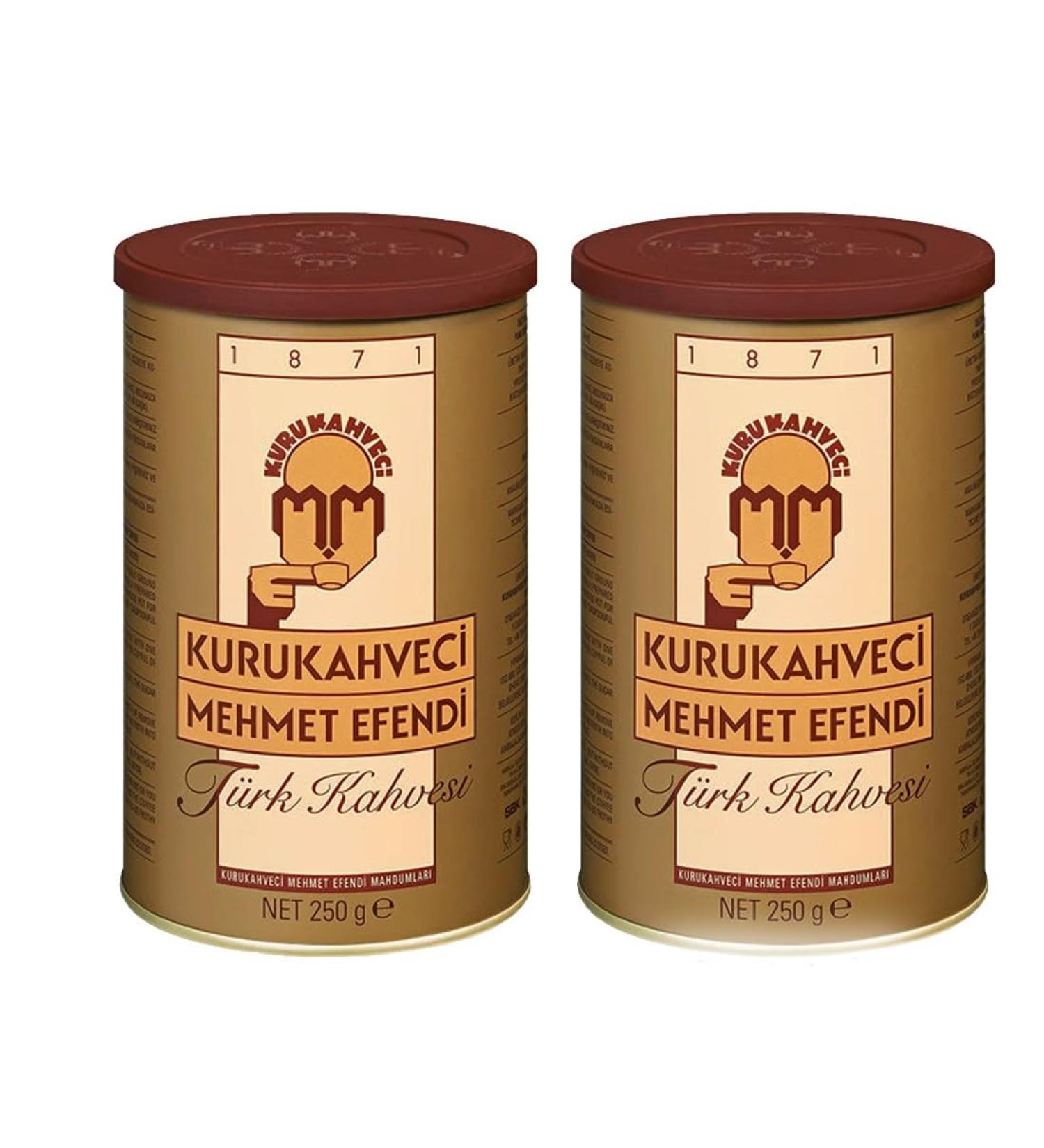 Mehmet Efendi Turkish Coffee - Medium Roast 100% Natural Grind for a True Turkish Delight (250g 2 Pack) 2 Pack 250 g (Pack of 1) - Buy Online on GoSupps.com