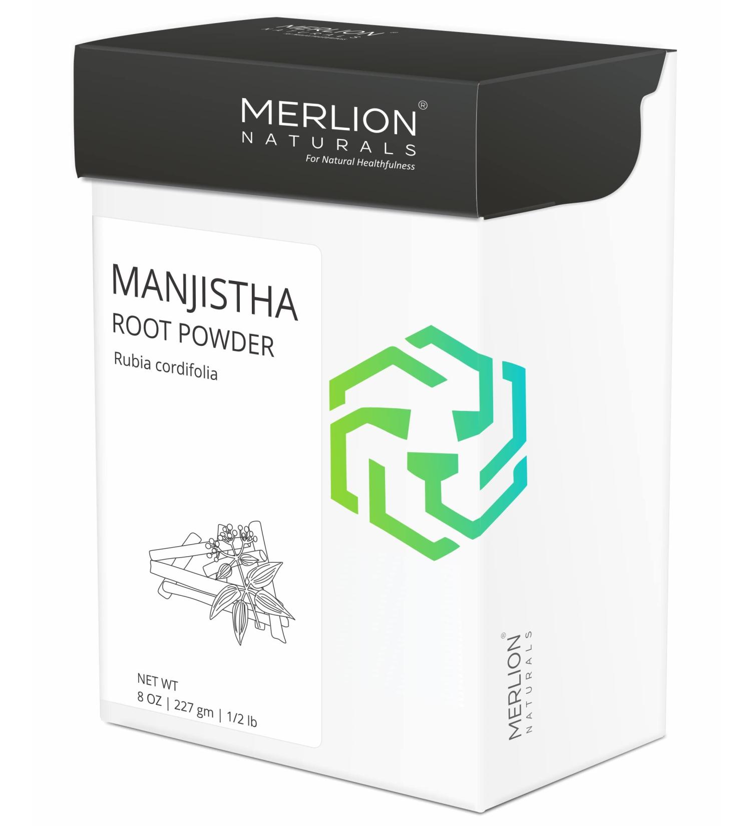 MERLION NATURALS Manjistha Powder 227g - Rubia Cordifolia | Pure and Natural - Buy Online on GoSupps.com