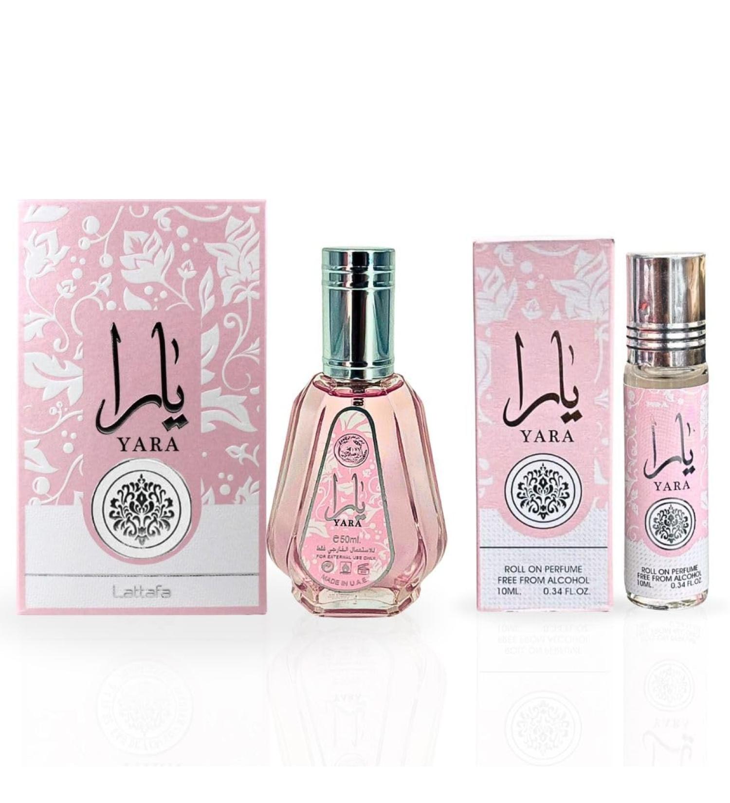 LATTAFA Yara EDP Spray 50 ML (1.7 OZ) & Yara Roll-On Perfume Oil CPO - 10ML (0.34 OZ) Experience the Floral Elegance. (MAJESTIC BUNDLE) - Buy Online on GoSupps.com