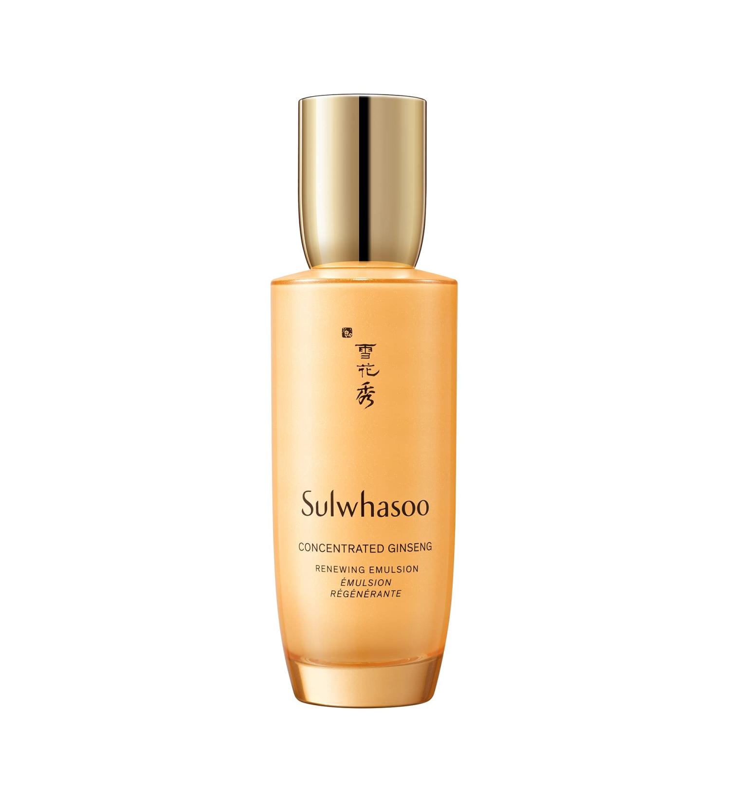 Sulwhasoo Concentrated Ginseng Renewing Emulsion Lightweight Hydrating Lotion for Smoother Skin & Reduced Wrinkles 4.22 fl. oz International Shipping Available - Buy Online on GoSupps.com