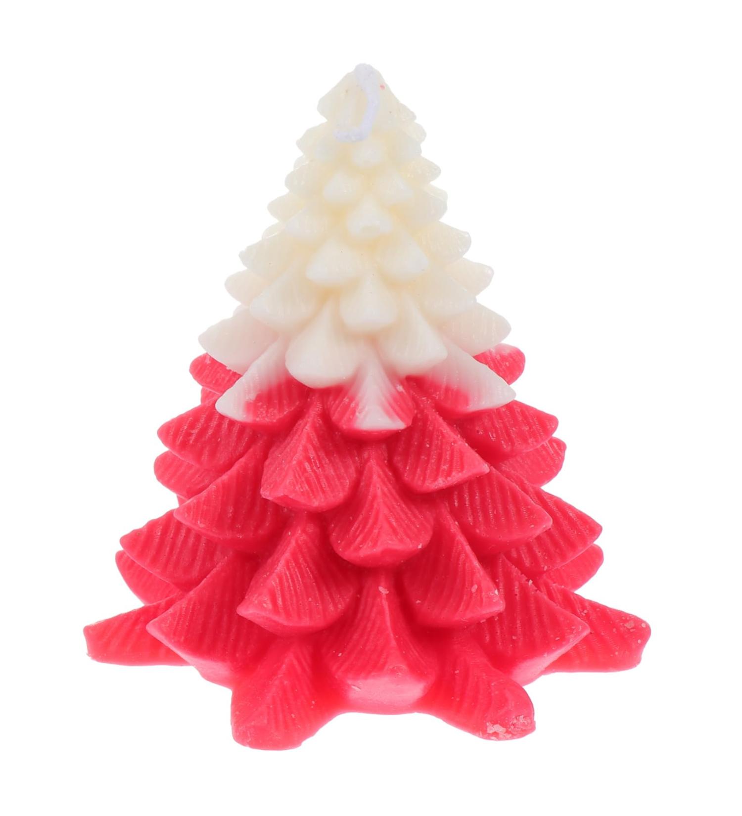 Buy FRCOLOR Christmas Tree Candles - Mini Decor Aroma Soy Wax Red - Perfect Holiday Fireplace Decoration - Buy Online on GoSupps.com