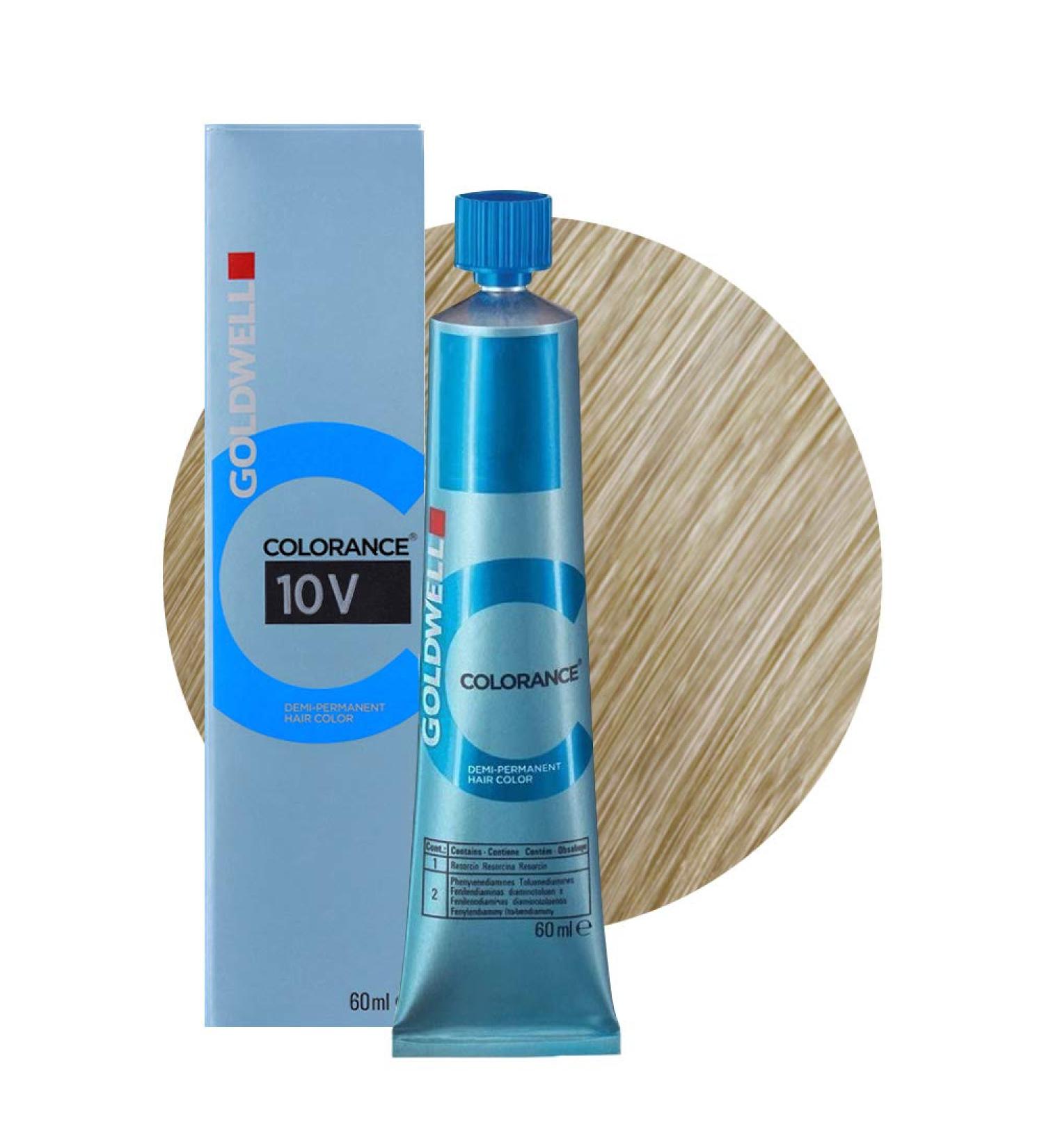 Goldwell Colorance Demi-Permanent Hair Colour Number 10V Pastel Violet Blonde 0.11 kg