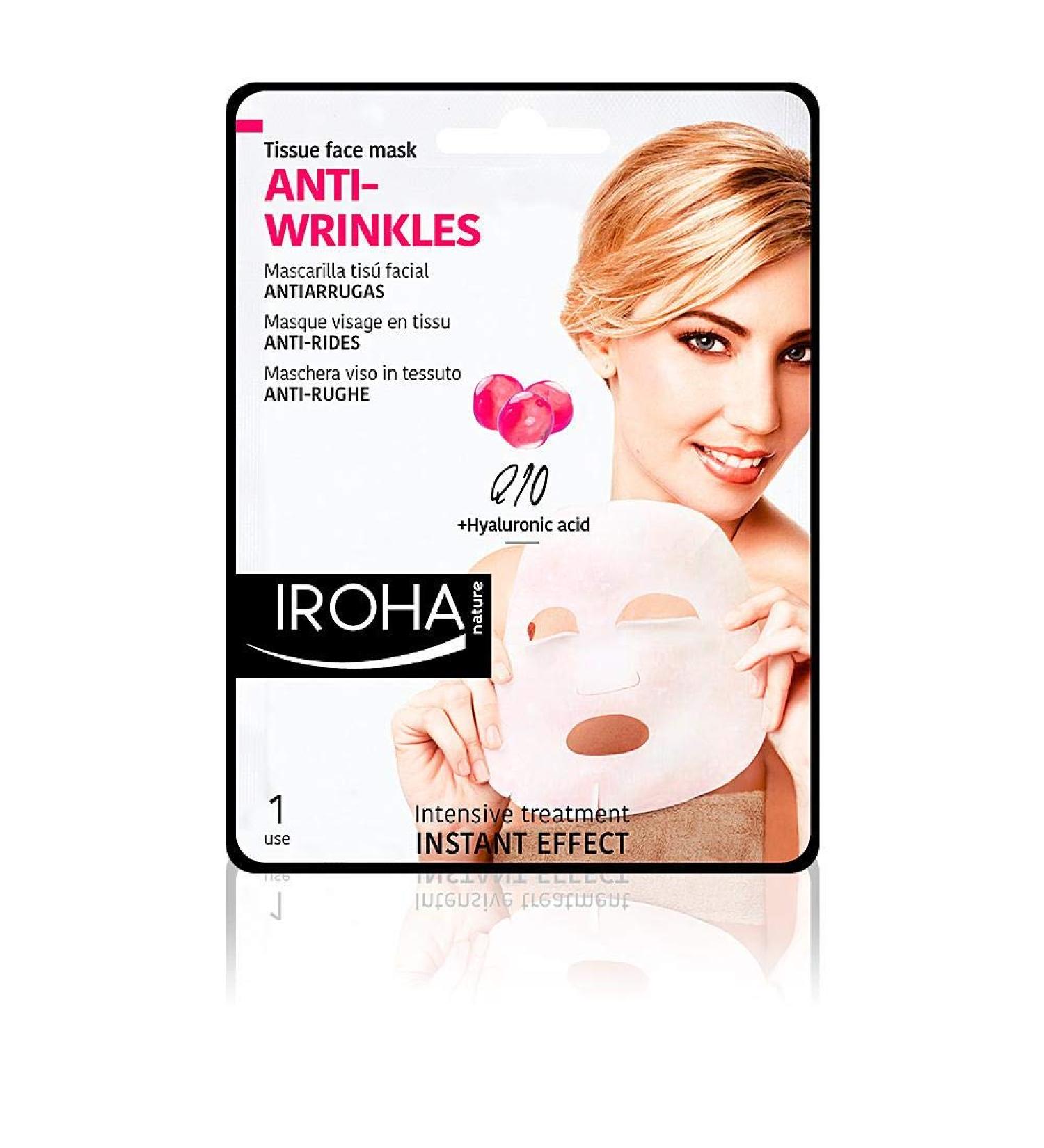 Iroha facial mask Q 10 collagen and soy pack of 3 (3 x 23 ml)