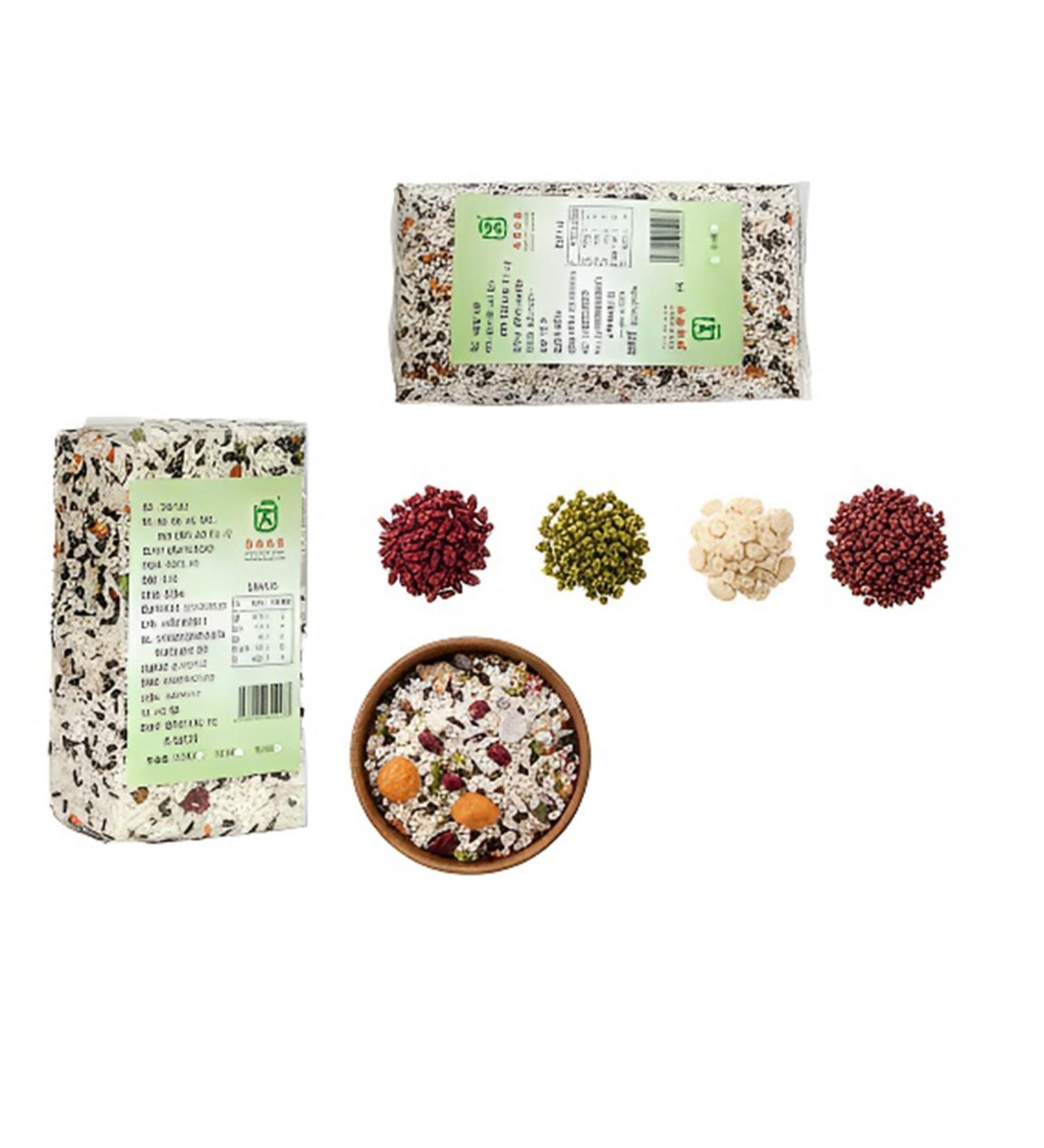 500 G De M lange De Porridge Aux Huit Tr sors Congee Multigrains Et Grains Entiers C r ales De Petit-d jeuner Nutritives Emball es Sous Vide - Buy Online on GoSupps.com