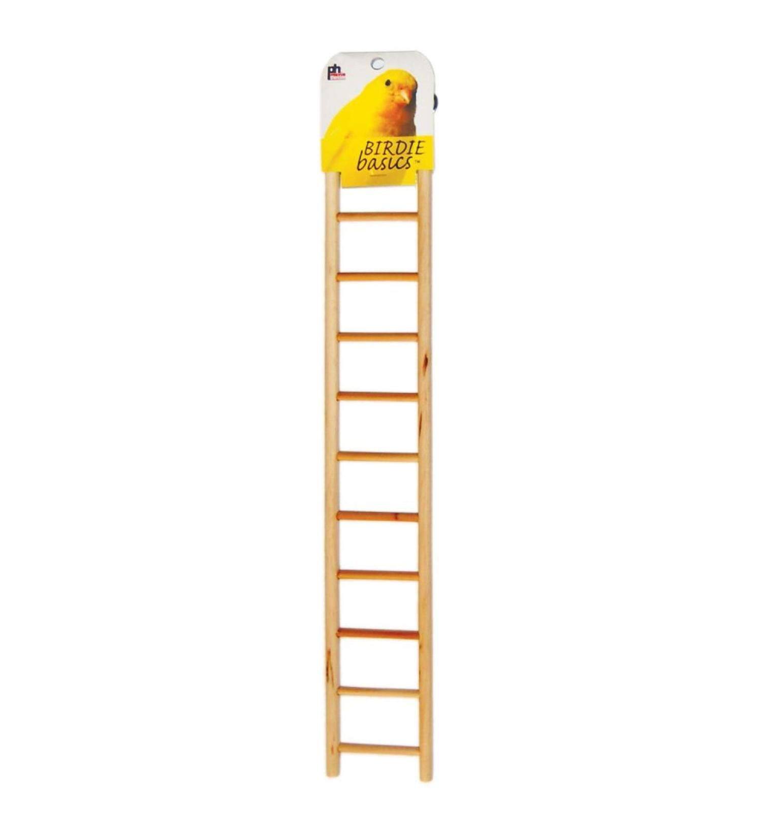 Prevue Pet Products BPV386 Birdie Basics 11-Step Wood Ladder for Bird, 17-Inch