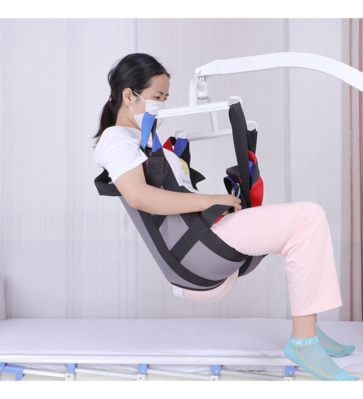Patient Lift Sling Full Body Patient Hoist Sling with Commode Opening Stair Slide Transfer Belt Divided Leg Slings for Bariatric Nursing Caregiver Elderly Disabled - Buy Online on GoSupps.com