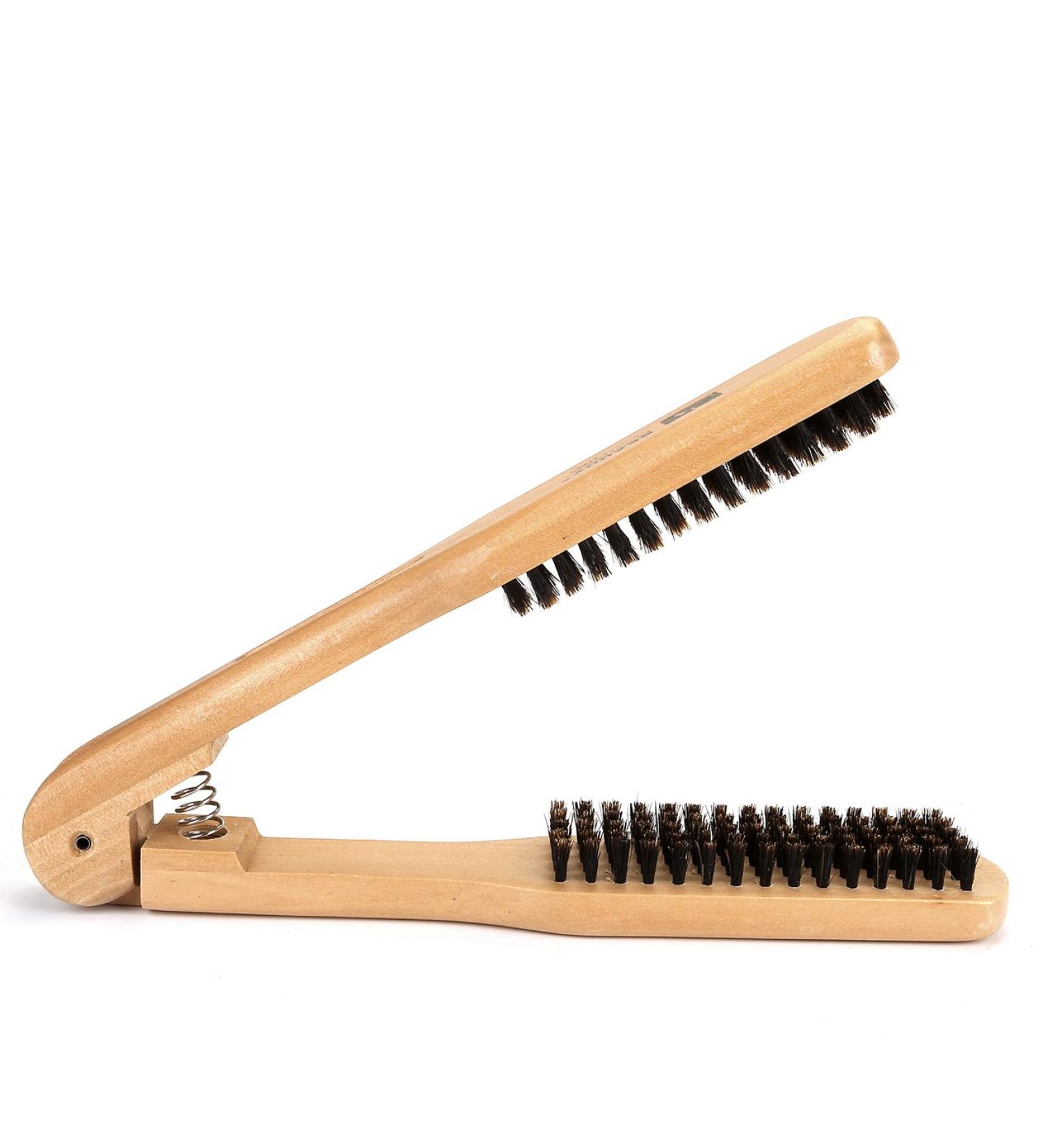 Wismee Professional Boar Bristle Double-Sided Hair Brush Comb - Anti-Static Wooden Hair Straightener Tool - Buy Online on GoSupps.com