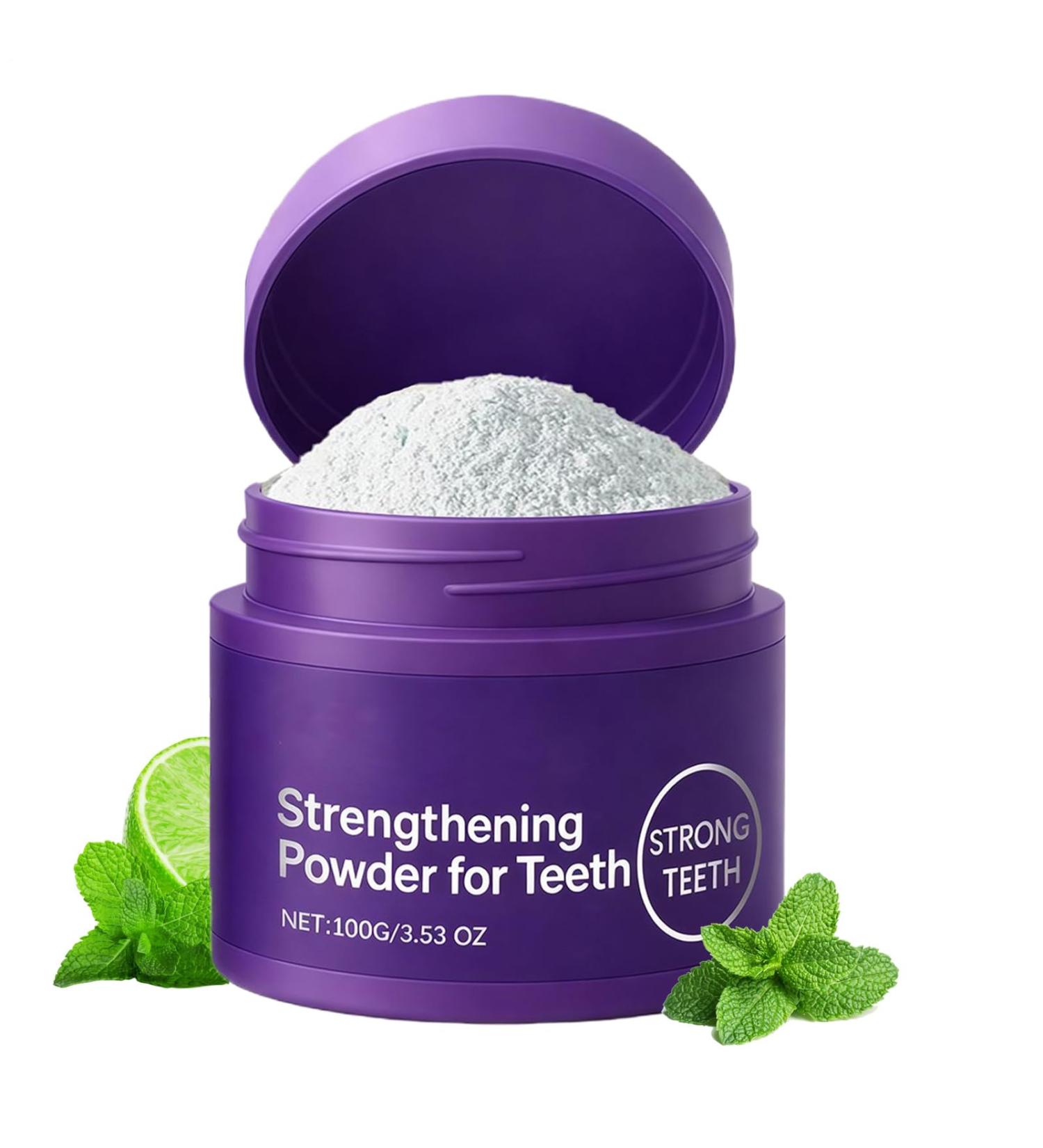 Remineralizing Dental Powder 100g Natural Whitening Beauty Products Powder for Sensitive Teeth Daily Use Night Bedtime Bath Home School Travel Vacation Camping Hotel Re - Buy Online on GoSupps.com