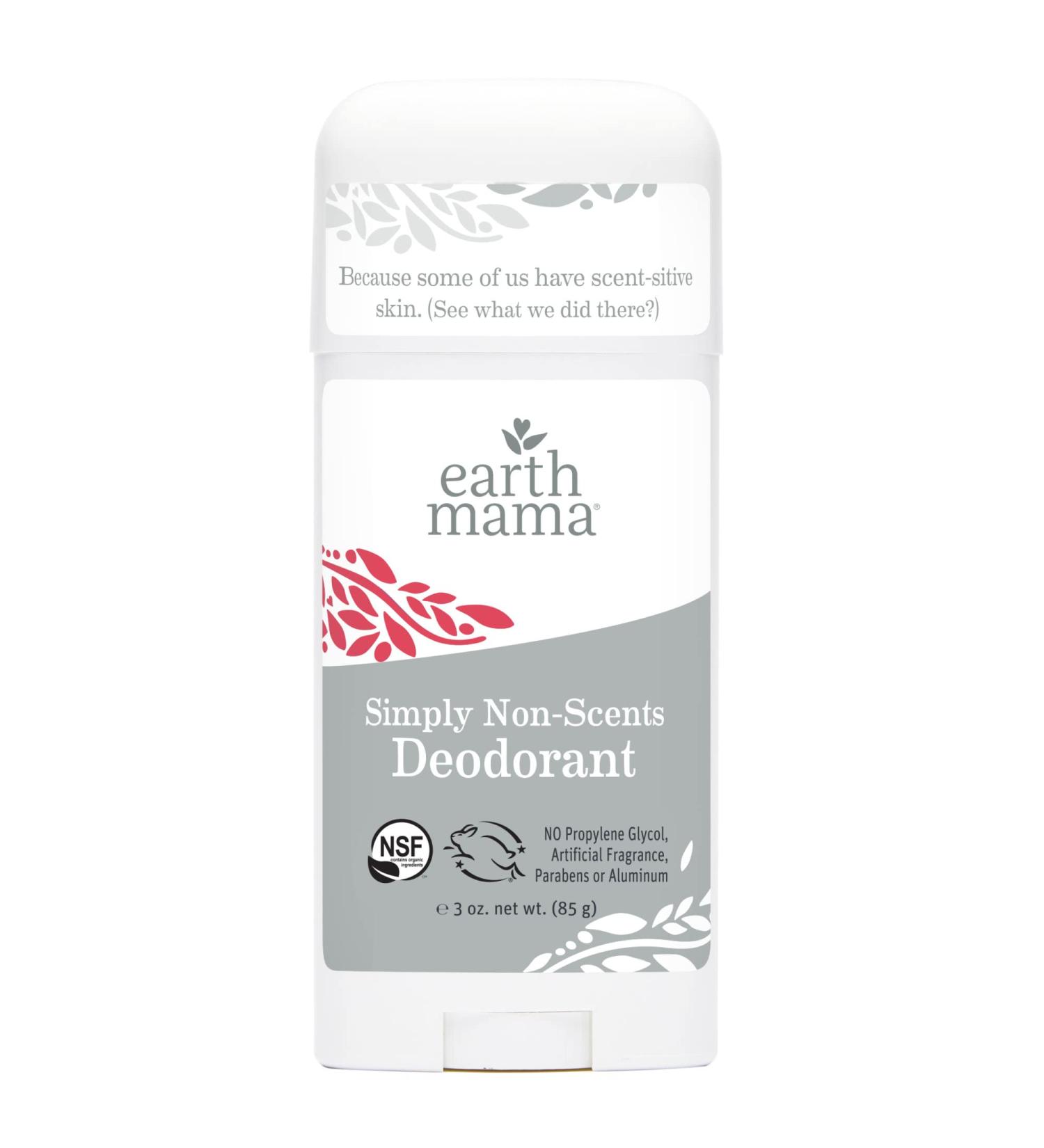Simply Non-Scents Deodorant by Earth Mama | Natural and Safe for Sensitive Skin, Pregnancy and Breastfeeding, Contains Organic Calendula 3-Ounce Non-Scents 3 Ounce (Pack of 1)