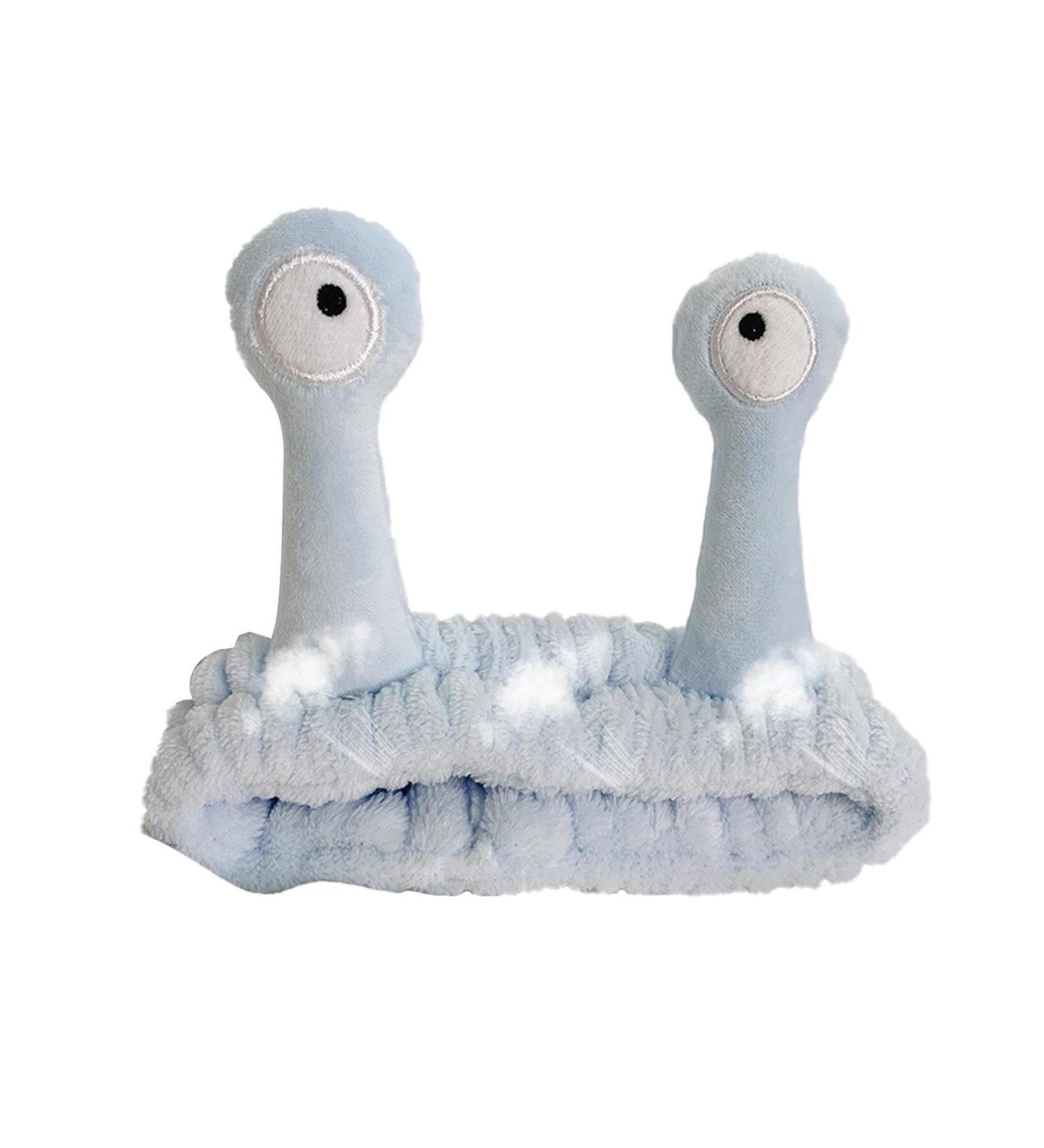 Snail Eye Headband - Ultra Absorbent Skincare Head Bands Face Wash Headbands | Flannel Cephalopod View Headband Makeup Shower Facial Skincare Headband Spa Hair Bands for Women Girls blue - Buy Online on GoSupps.com