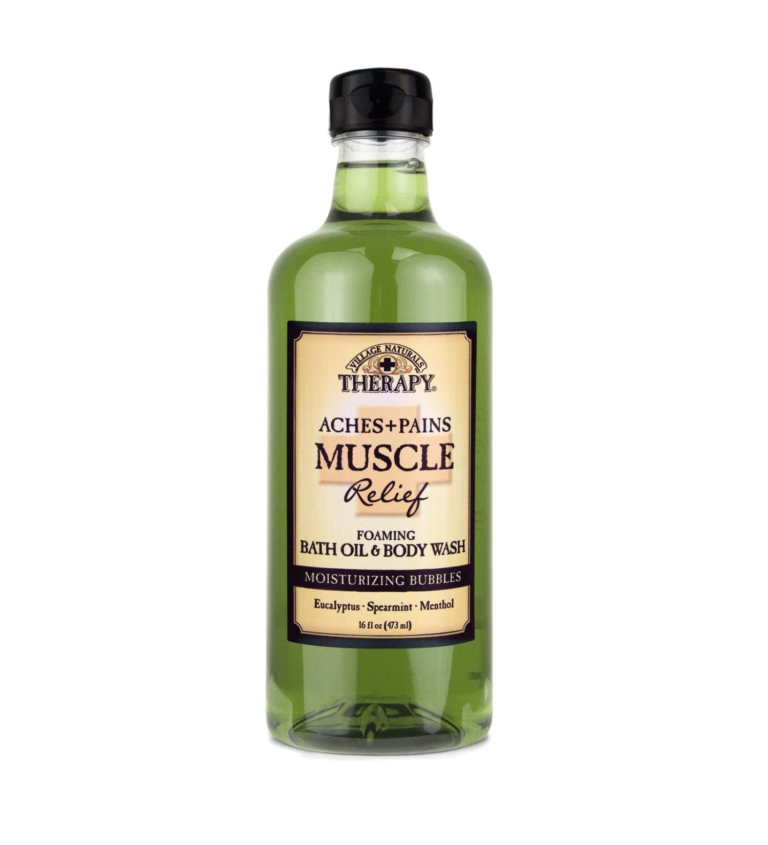 Village Naturals Aches + Pains Muscle Bath Oil & Wash 16 oz (473ml) - 3 Pack - Buy Online on GoSupps.com