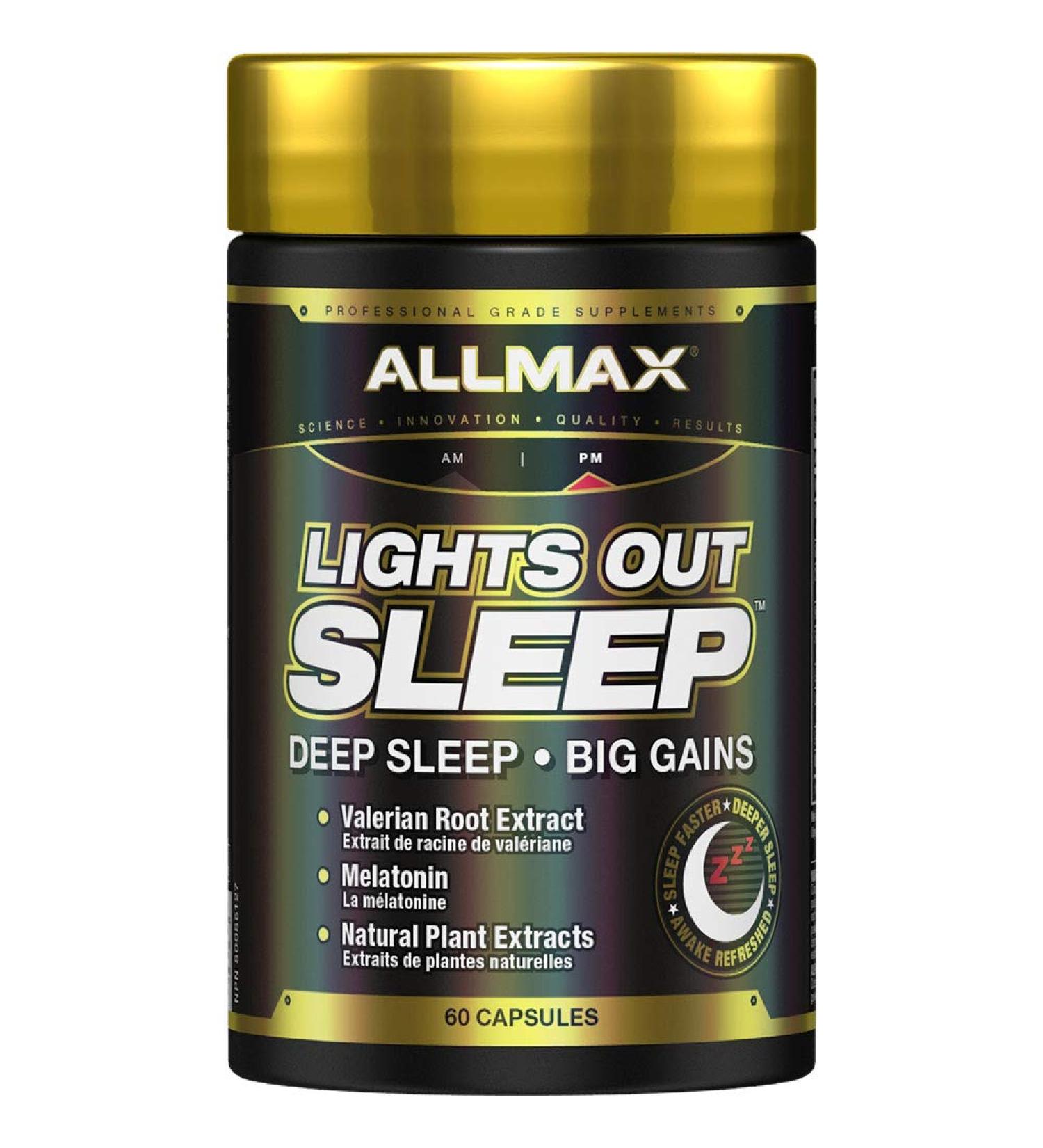 ALLMAX Nutrition - Lights Out Sleep - Deep Sleep for Big Gains 60 Count - Buy Online on GoSupps.com