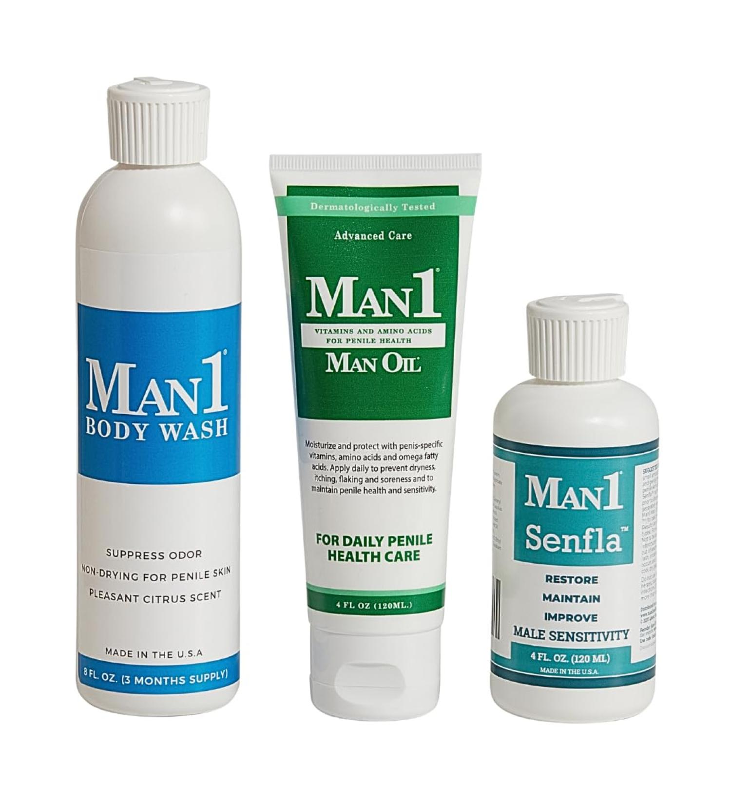 Man1 Collection: Premium Man Oil Senfla & Body Wash - Perfect Gift for Him Anniversary & Birthday Essentials - Buy Online on GoSupps.com