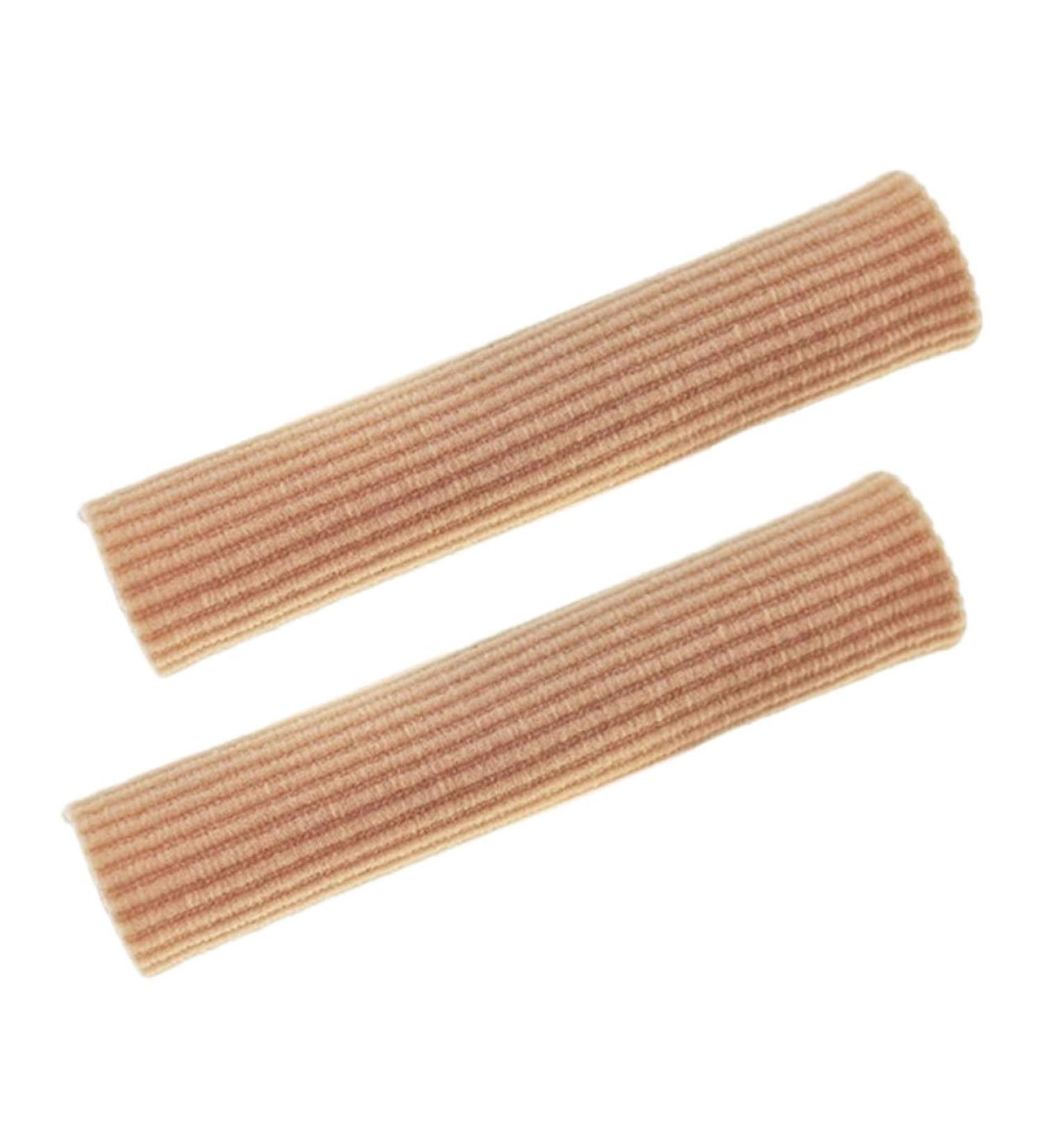 Gel Finger Toe Covers - 2pcs Elastic Wrap Bandages for Thumbs & Toes - Thumb Protector Sleeves - Ribbed Flesh Color Tubes - Buy Online on GoSupps.com