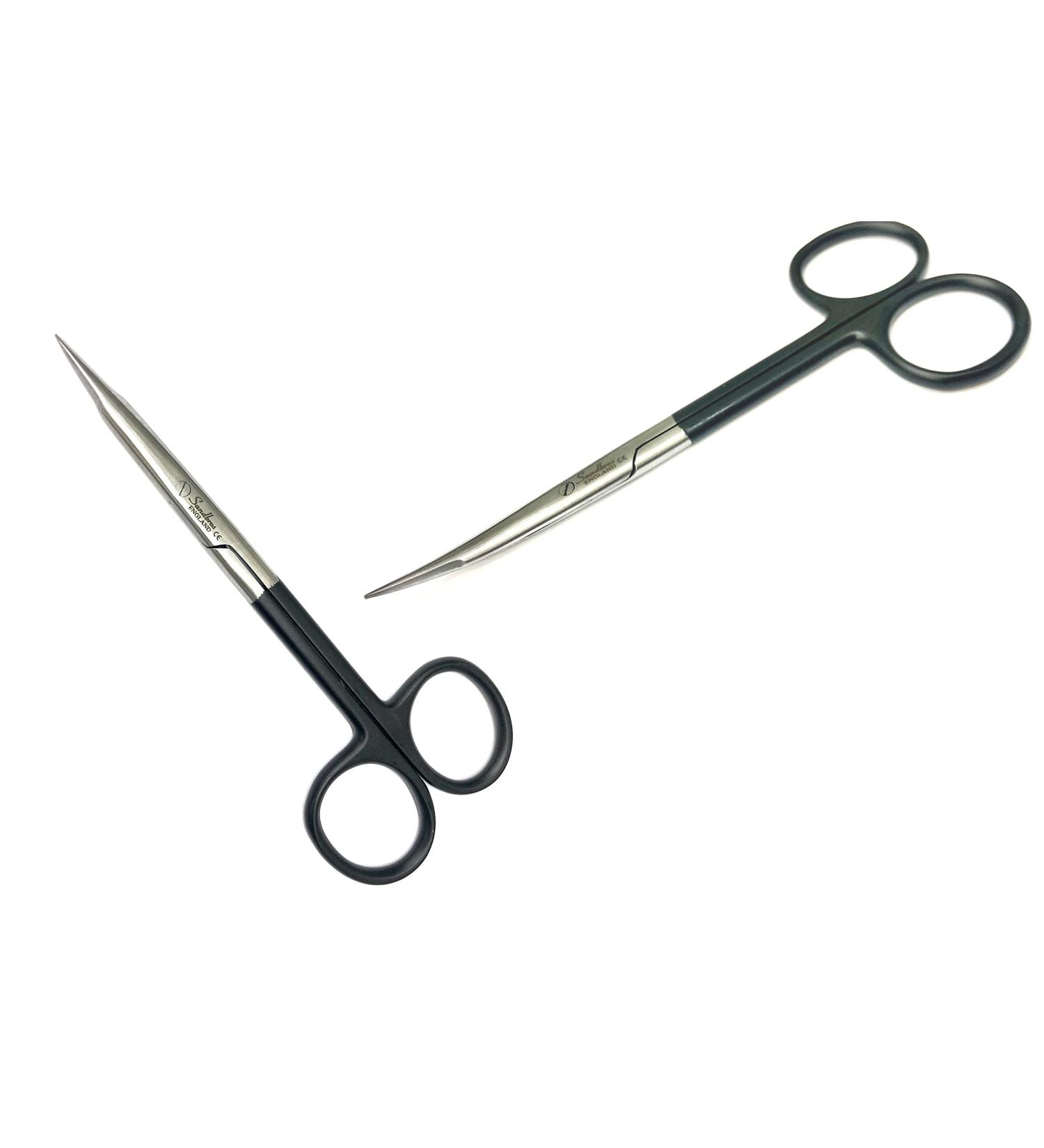 SANDBROS Facial Hair Scissors Set -Eyebrow Trimmer -Grooming Scissors for Eyebrow Shaping Ear Nose Nostril Hair and Mustache Trimming for Men and Women (Stainless Steel) 4.5 INCH - Buy Online on GoSupps.com