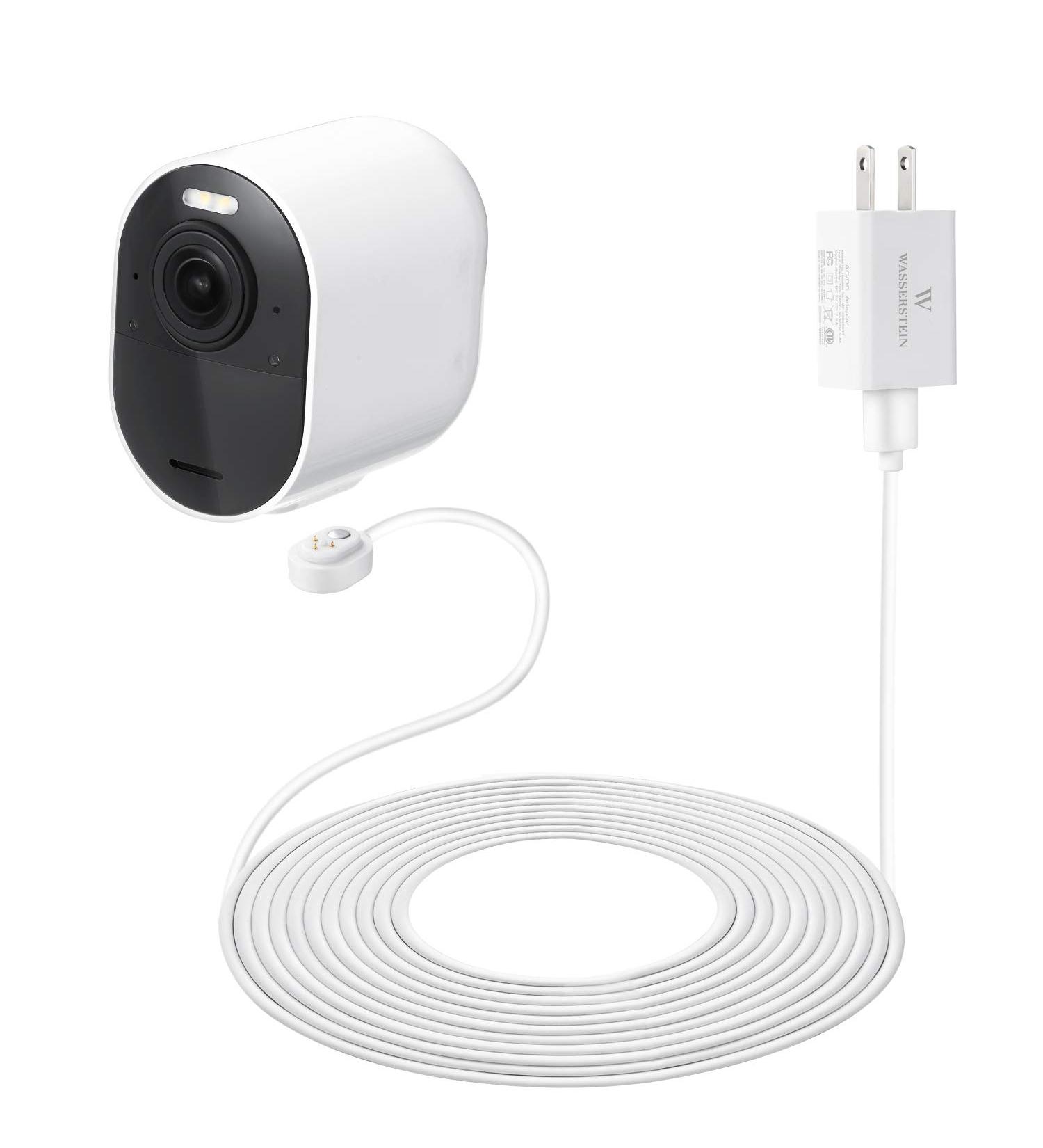 16ft Weatherproof Outdoor Charging Cable for Arlo Cameras | Quick Charge Adapter | Compatible with Arlo Ultra/Ultra 2/Pro 3/Pro 4 | White - 1 Pack - Buy Online on GoSupps.com