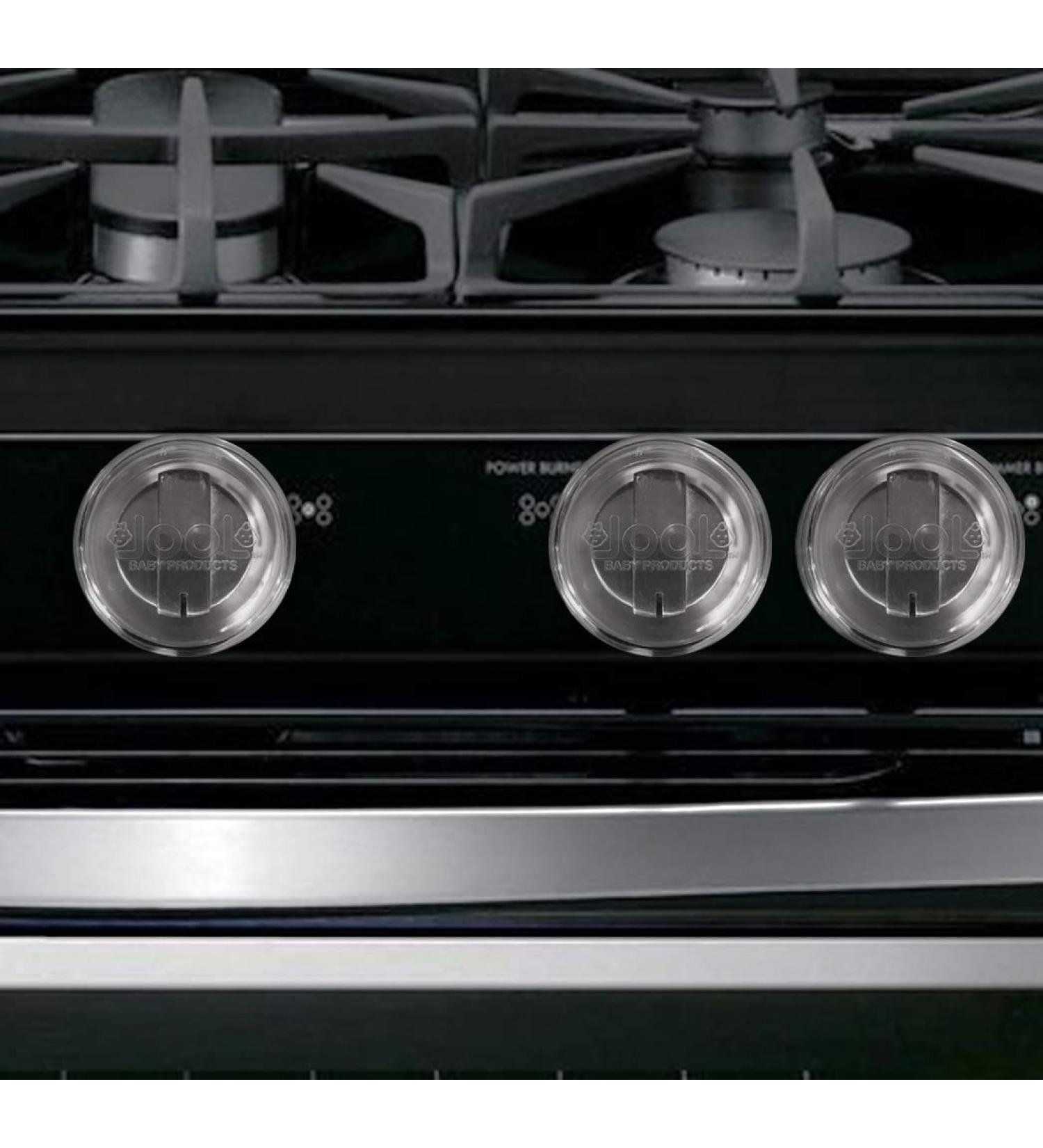 Clear Stove Knob Covers (5 Pack) - Child Safety Guards for Baby Proofing - Durable Design by Jool Baby - Buy Online on GoSupps.com