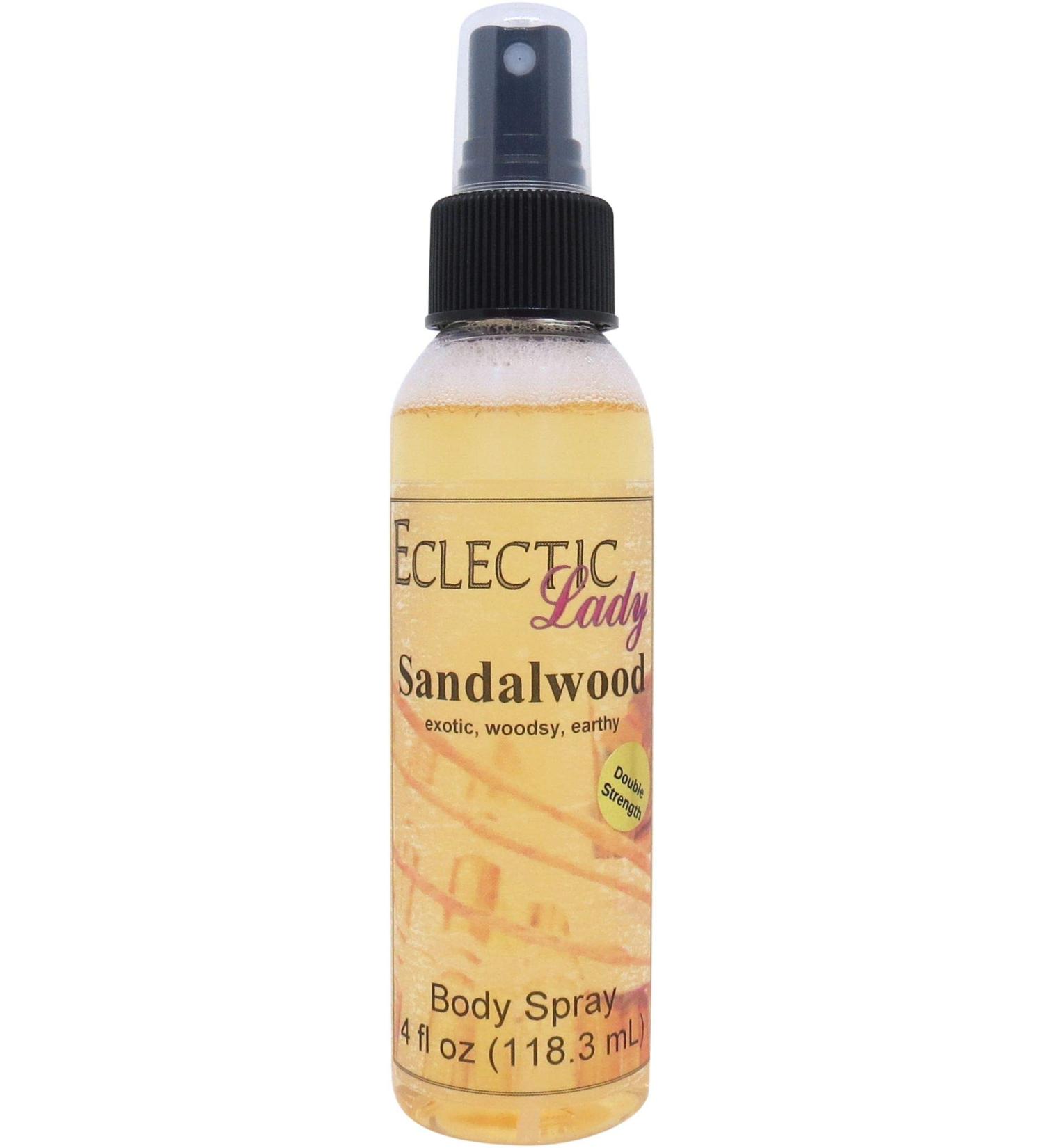 Sandalwood Body Spray Body Mist for Women with Clean Light & Gentle Fragrance Long Lasting Perfume with Comforting Scent for Men & Women Cologne with Soft Subtle Aroma For Daily Use Double Strength 4 Fluid Ounces - Buy Online on GoSupps.com