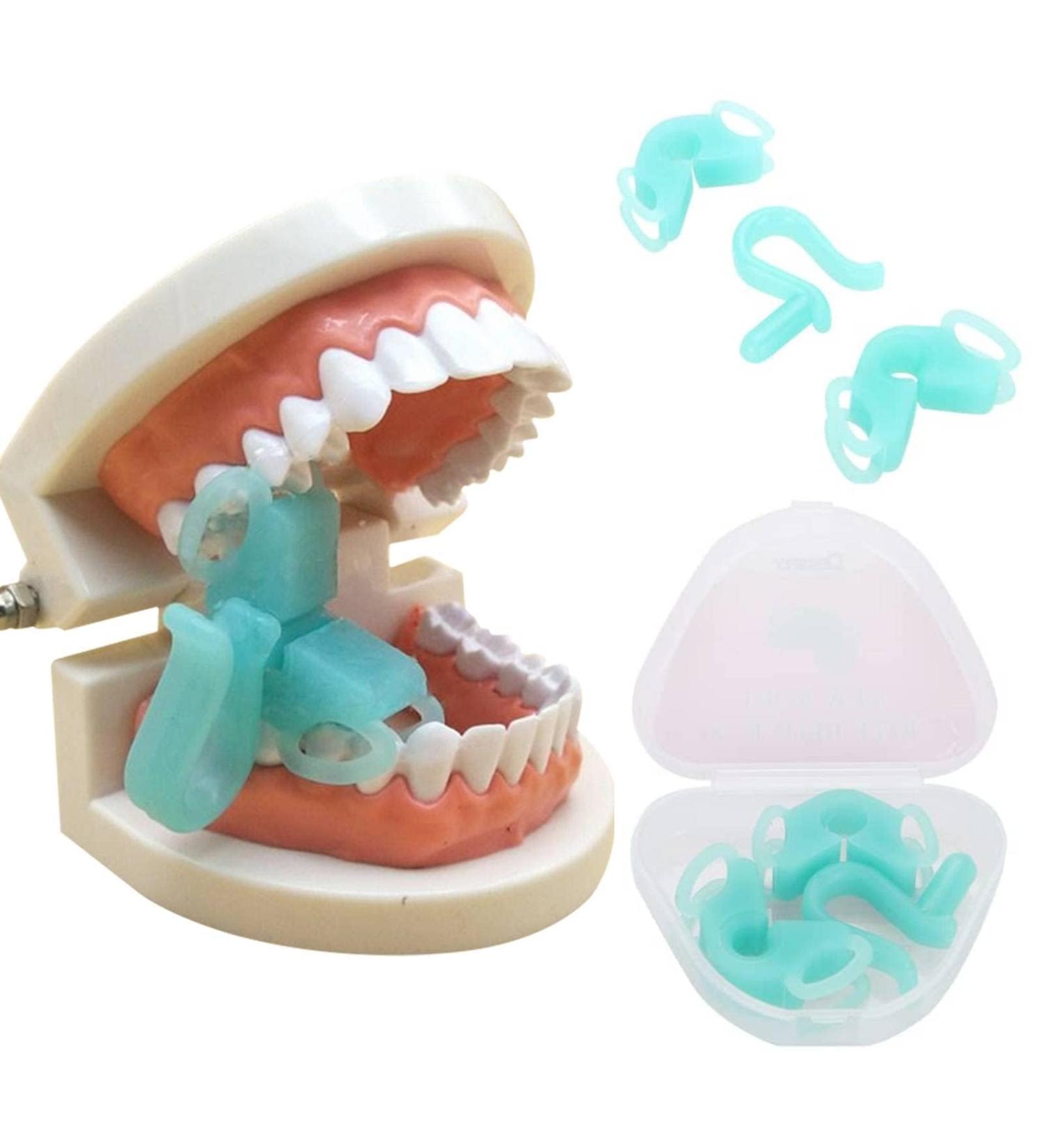 3-Piece Orthodontic Bite Blocks Set | Soft Silicone Tooth Openers & Cheek Holders | Dental Care Tools with Storage Box - Buy Online on GoSupps.com