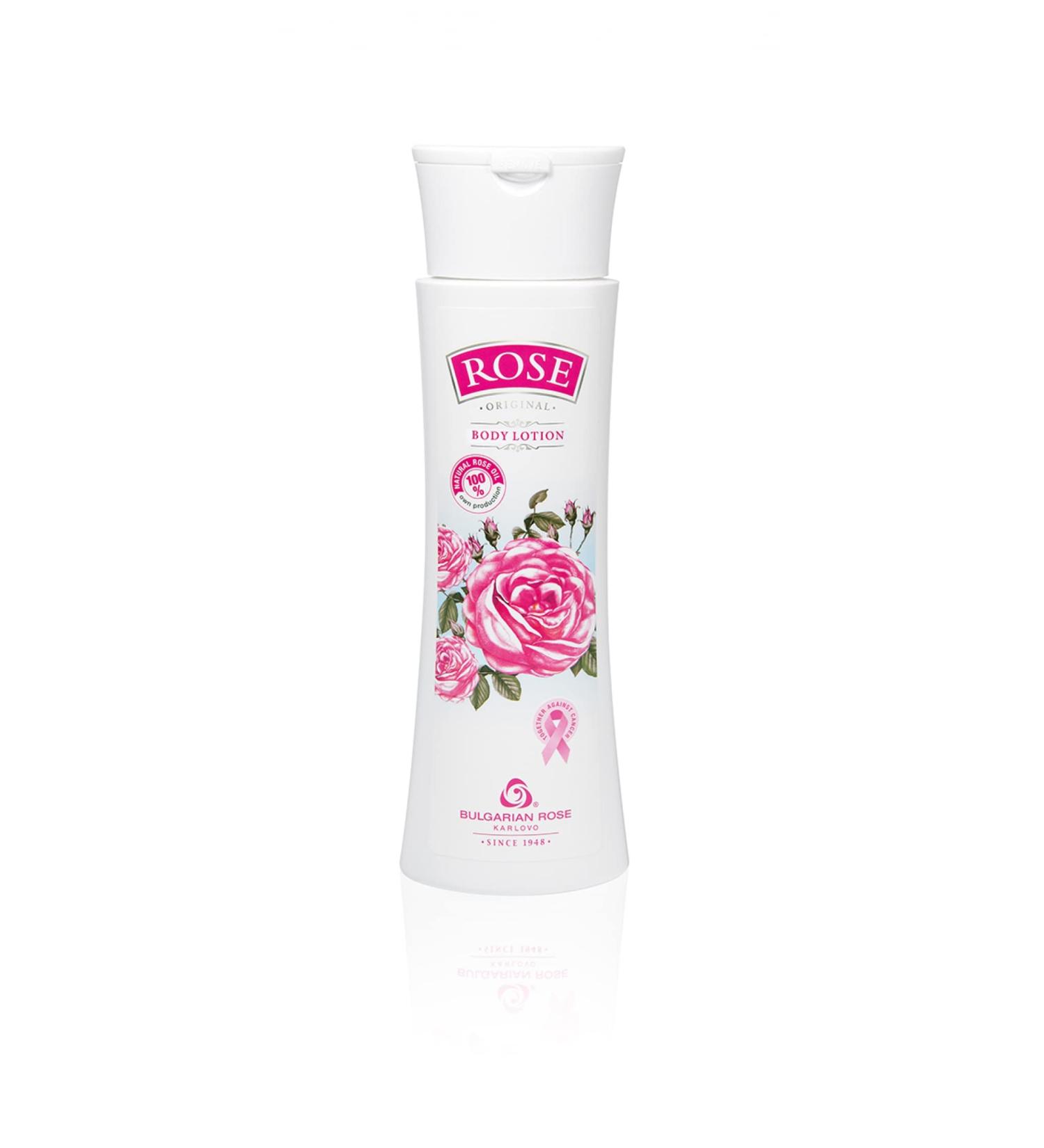 Rose Bulgarian Body Lotion - Moisturizing & Rejuvenating Natural Oil Formula - Buy Online on GoSupps.com