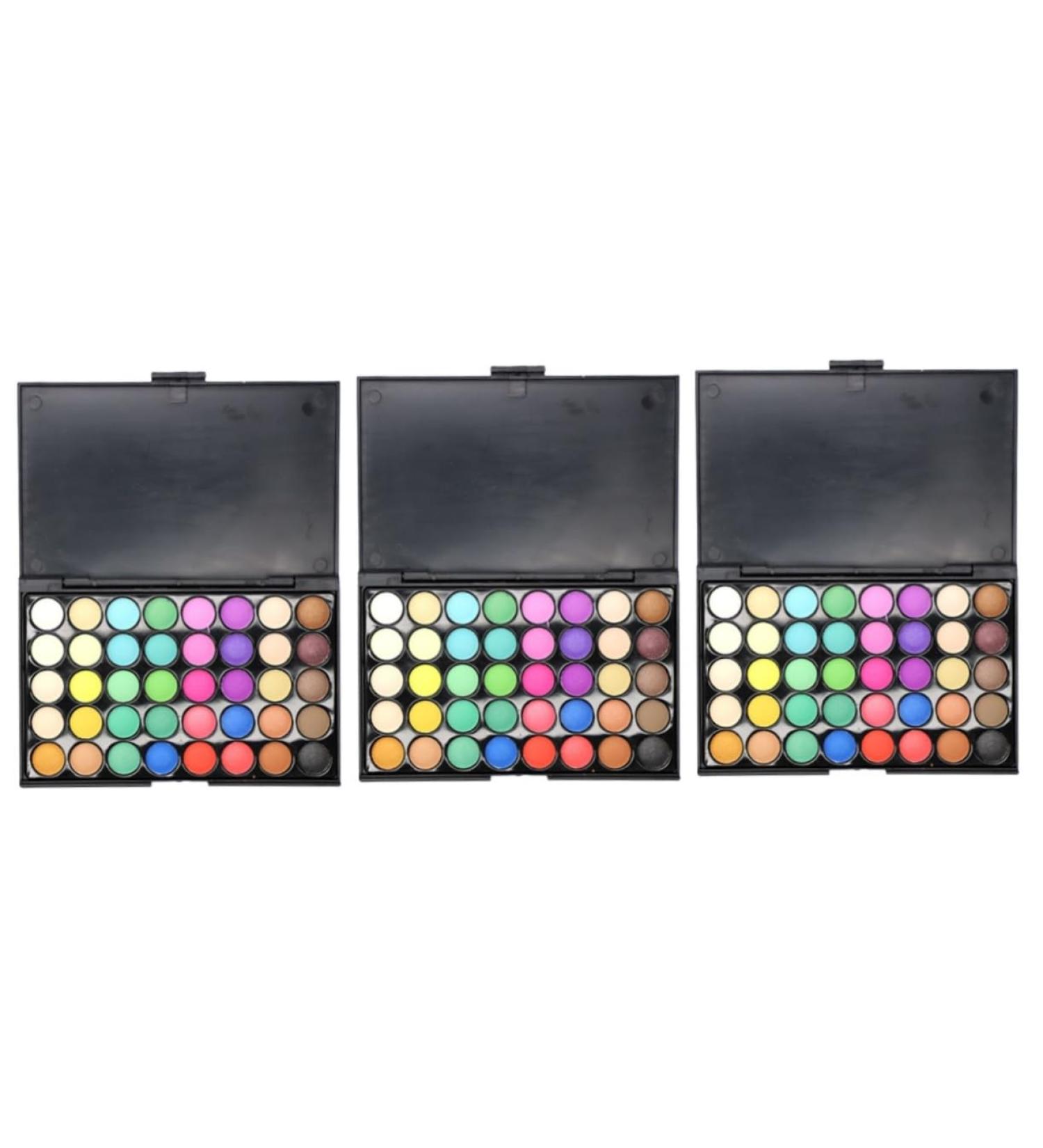 POPETPOP 3pcs 40 Eyeshadow Eye Shadow Palettes Makeup Palette Multicolor Eye Shadow Box 1 count (Pack of 1) As Shownx3pcs - Buy Online on GoSupps.com