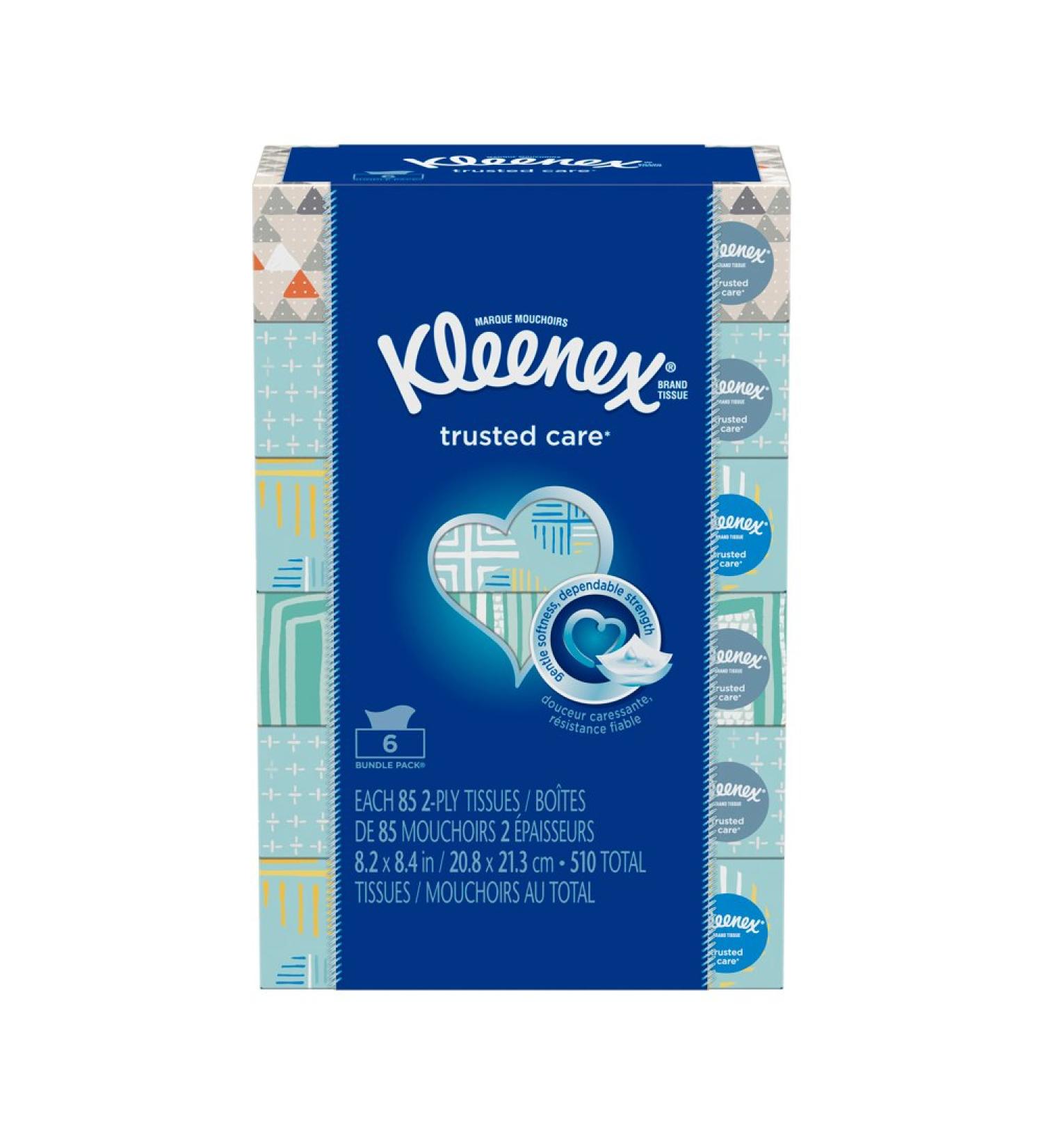 Kleenex Everyday Tissues 85 Count (Pack of 6) - Multicolor, Soft & Strong - Buy Online on GoSupps.com