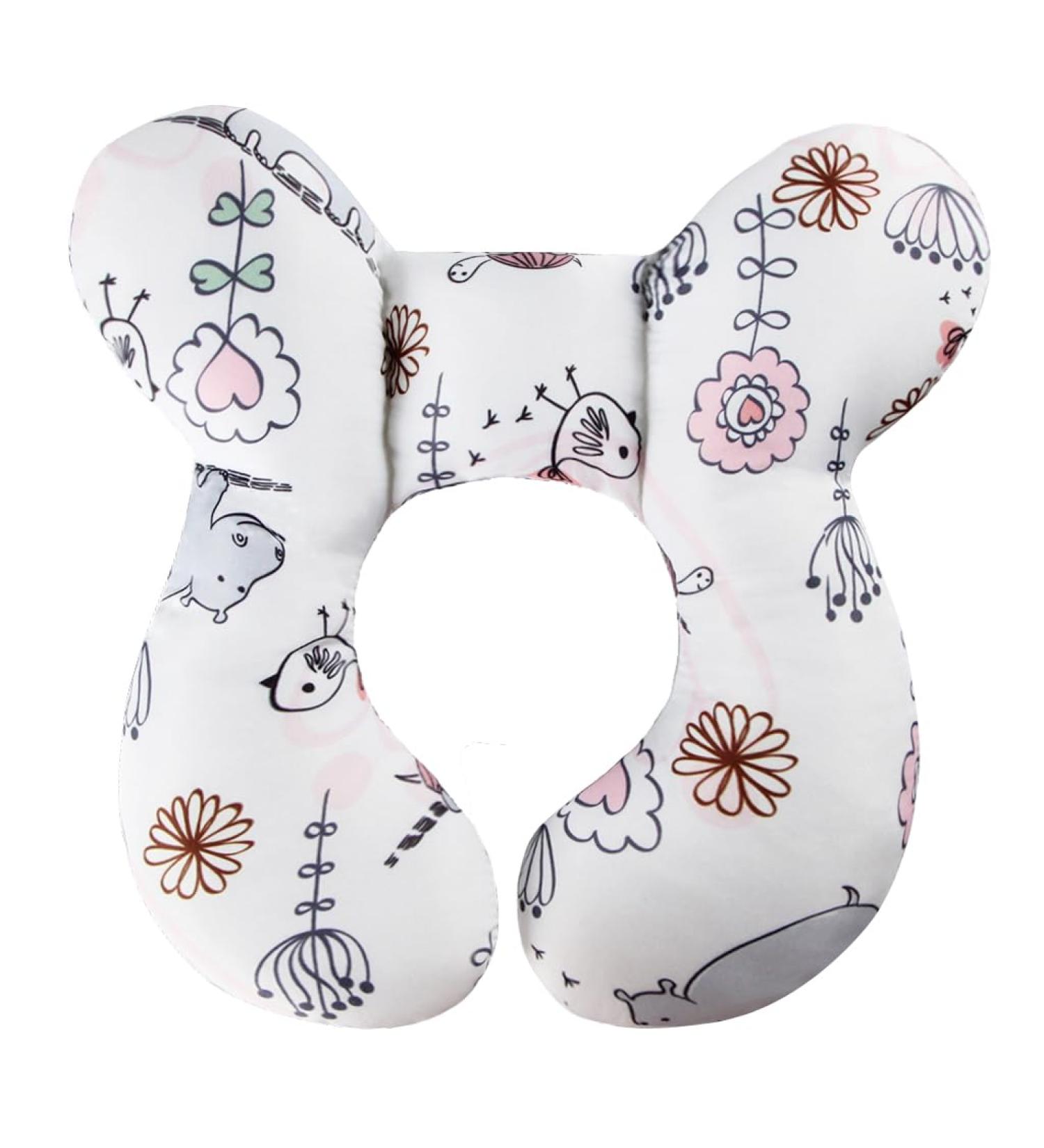 KAKIBLIN Baby Neck Pillow - Infant Neck Support for Pushchair & Car Seat - Hippo Design - Buy Online on GoSupps.com