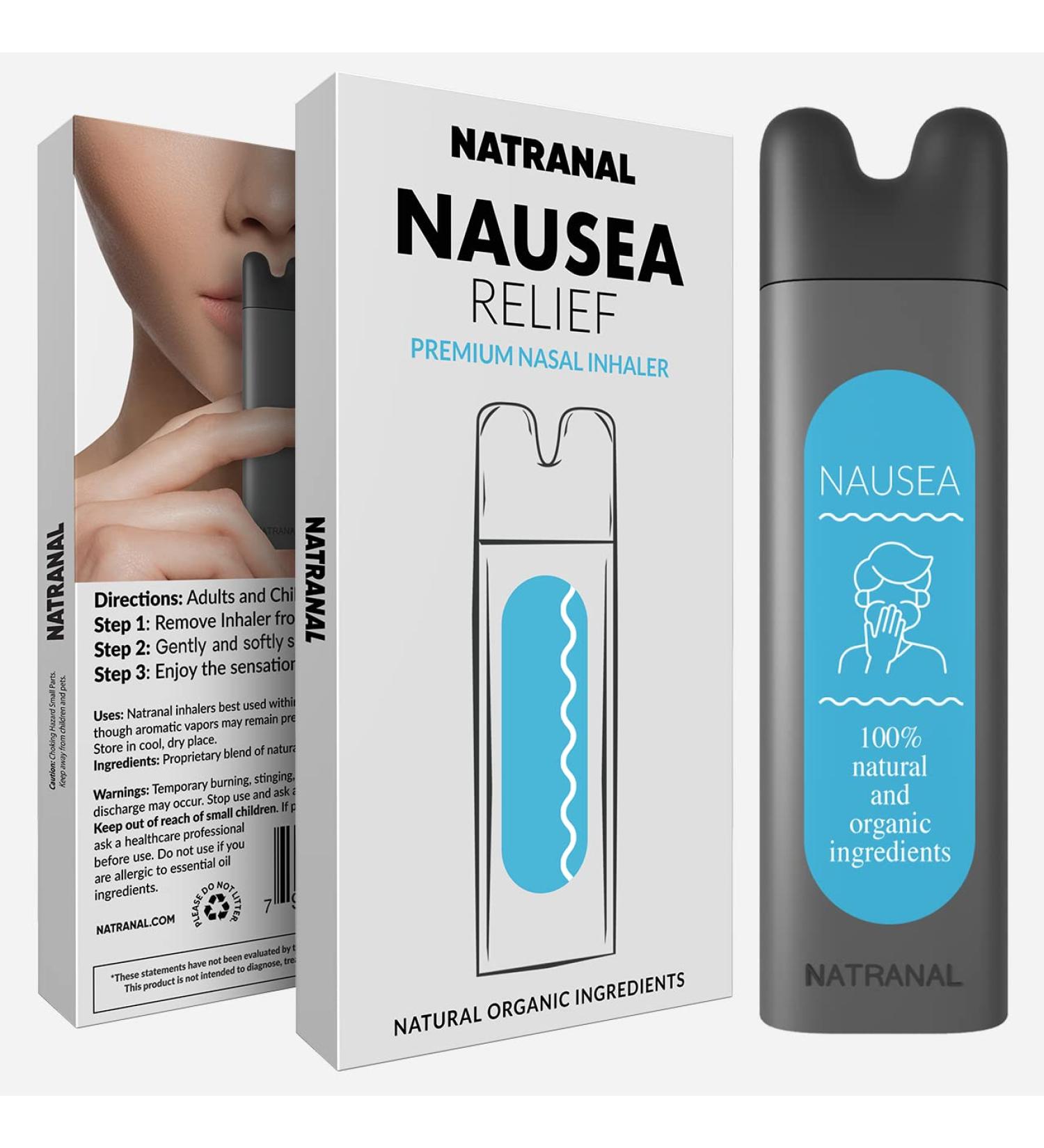 Natranal Anti Nausea Relief Nasal Inhaler | Aromatherapy Stick for Morning Sickness & Motion Sickness (1 Pack) - Buy Online on GoSupps.com