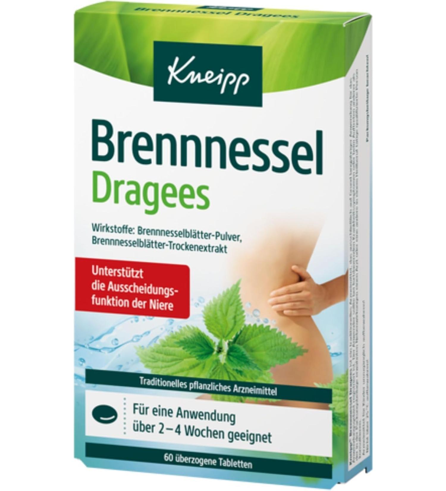  Generisch Kneipp - 60 coated nettle tablets with 35 mg of dry extract and 185 mg of nettle leaf powder - Traditional medicine - Buy Online on GoSupps.com
