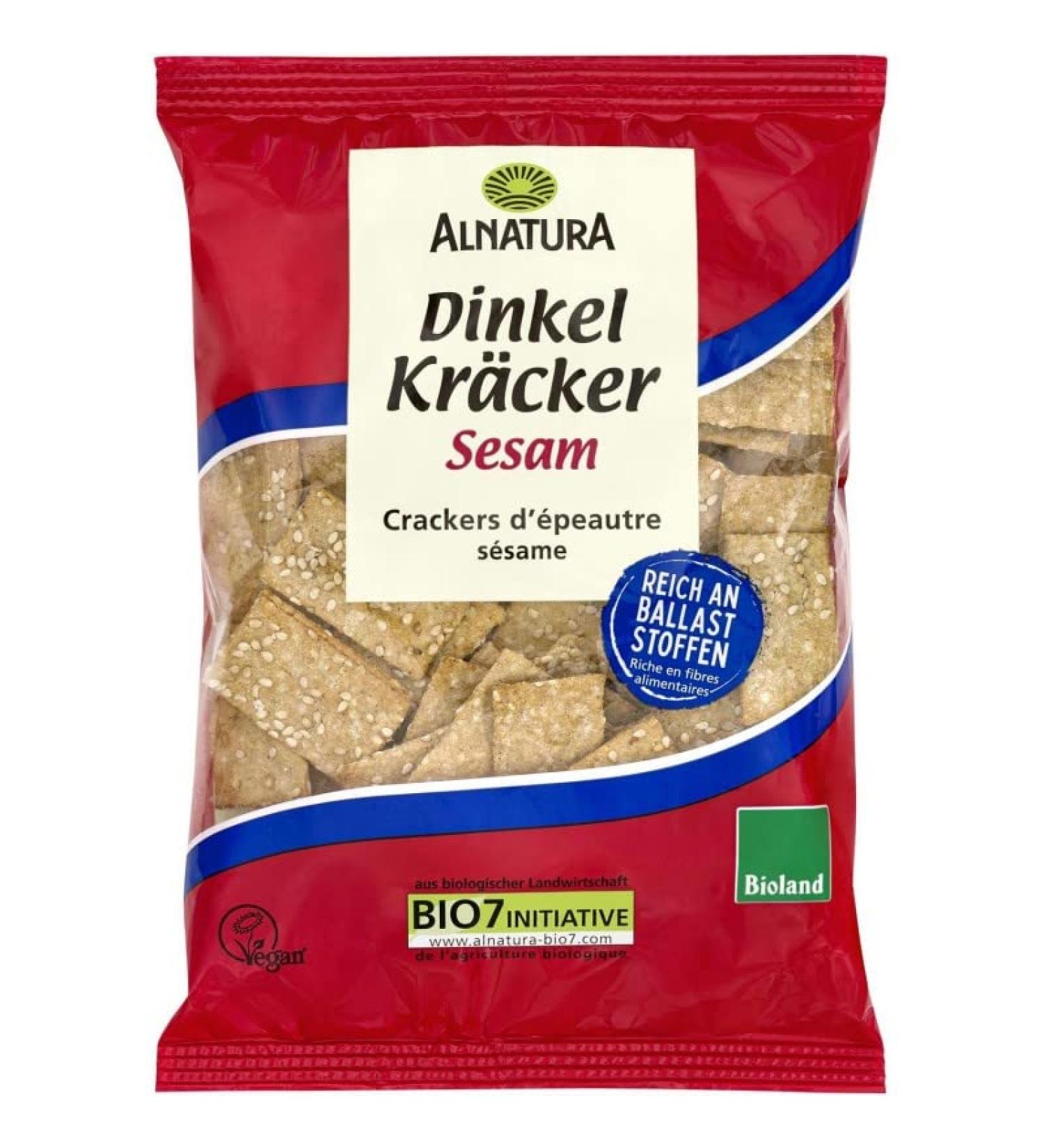 ALNATURA - Spelt Sesame Crackers 175G - Pack of 4 - Buy Online on GoSupps.com