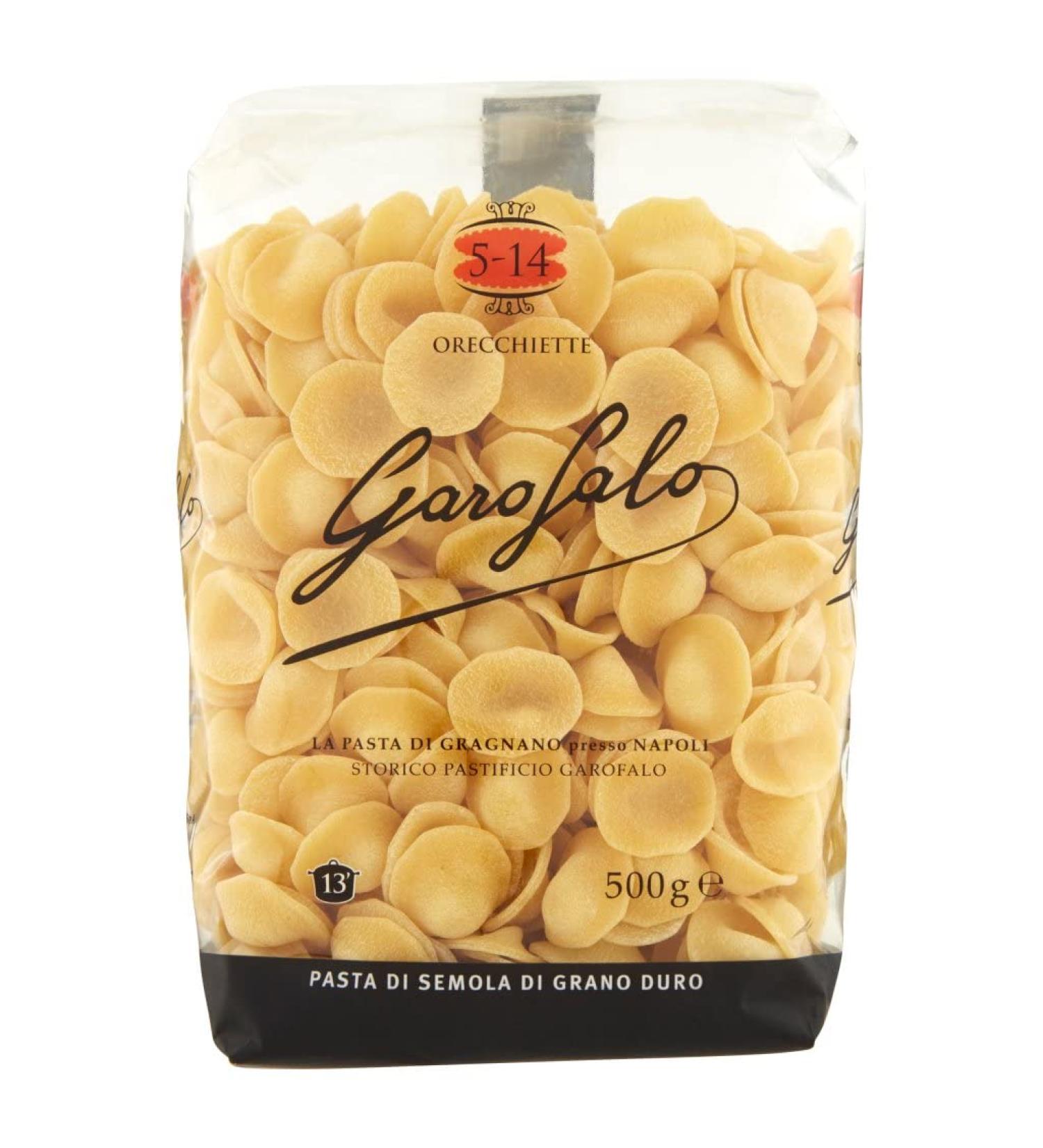  Italian Gourmet E.R. Garofalo Orecchiette No. 5-14 Pack of 10 Neapolitan durum wheat semolina with 500g of IGP pasta + 400g Italian Gourmet Polpa - Buy Online on GoSupps.com