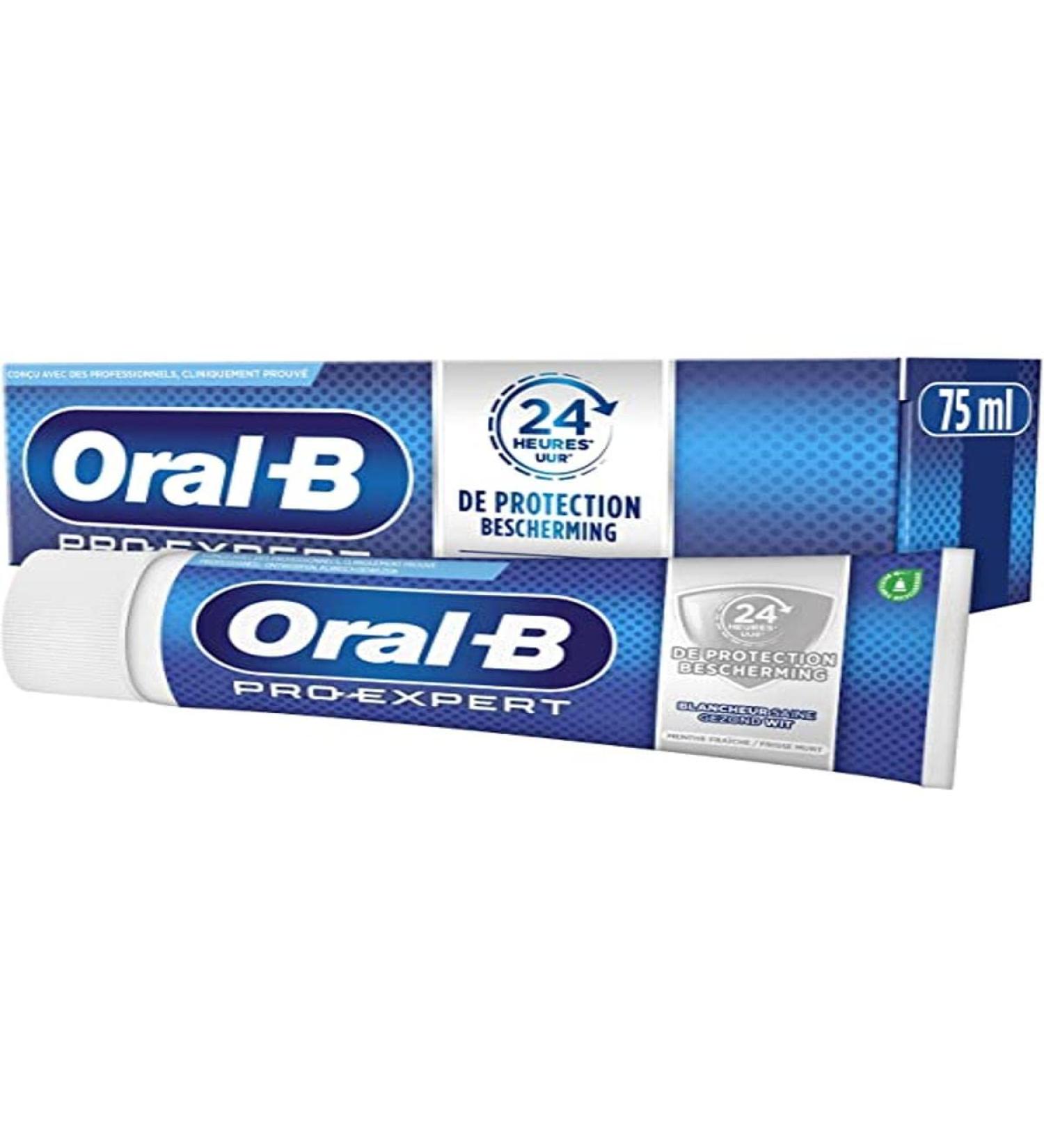 Oral B toothpaste per experts 75 ml bleaching by removing stains on the surface and protects 75 ml (1 Pack) for 24 hours with a brush with a brush with a brush with a brush for 24 hours