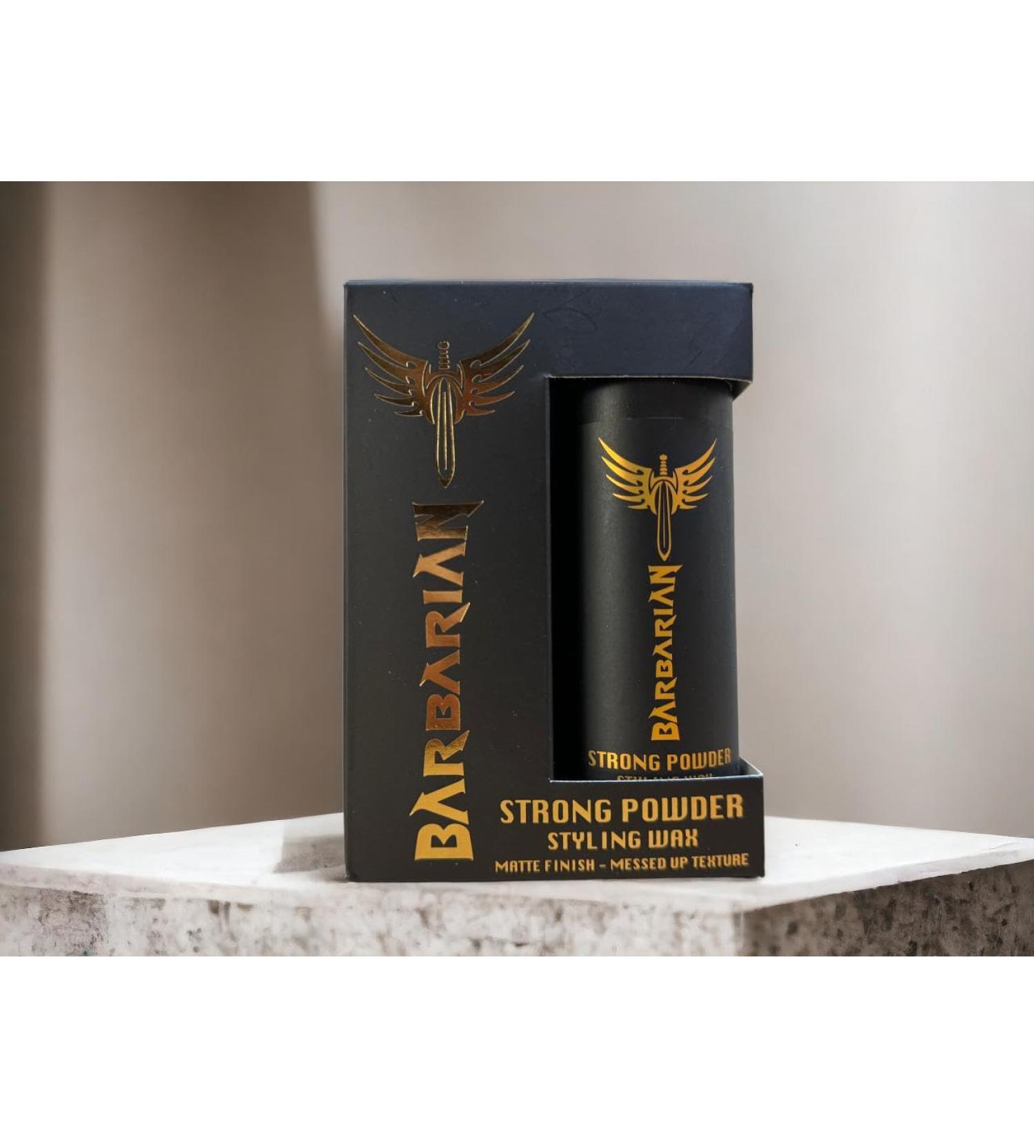 Hair Styling Powder Barbarian (Black And Gold) | Lasting Hold | Textured Natural Matte Finish Orange 20 g (Pack of 1) - Buy Online on GoSupps.com