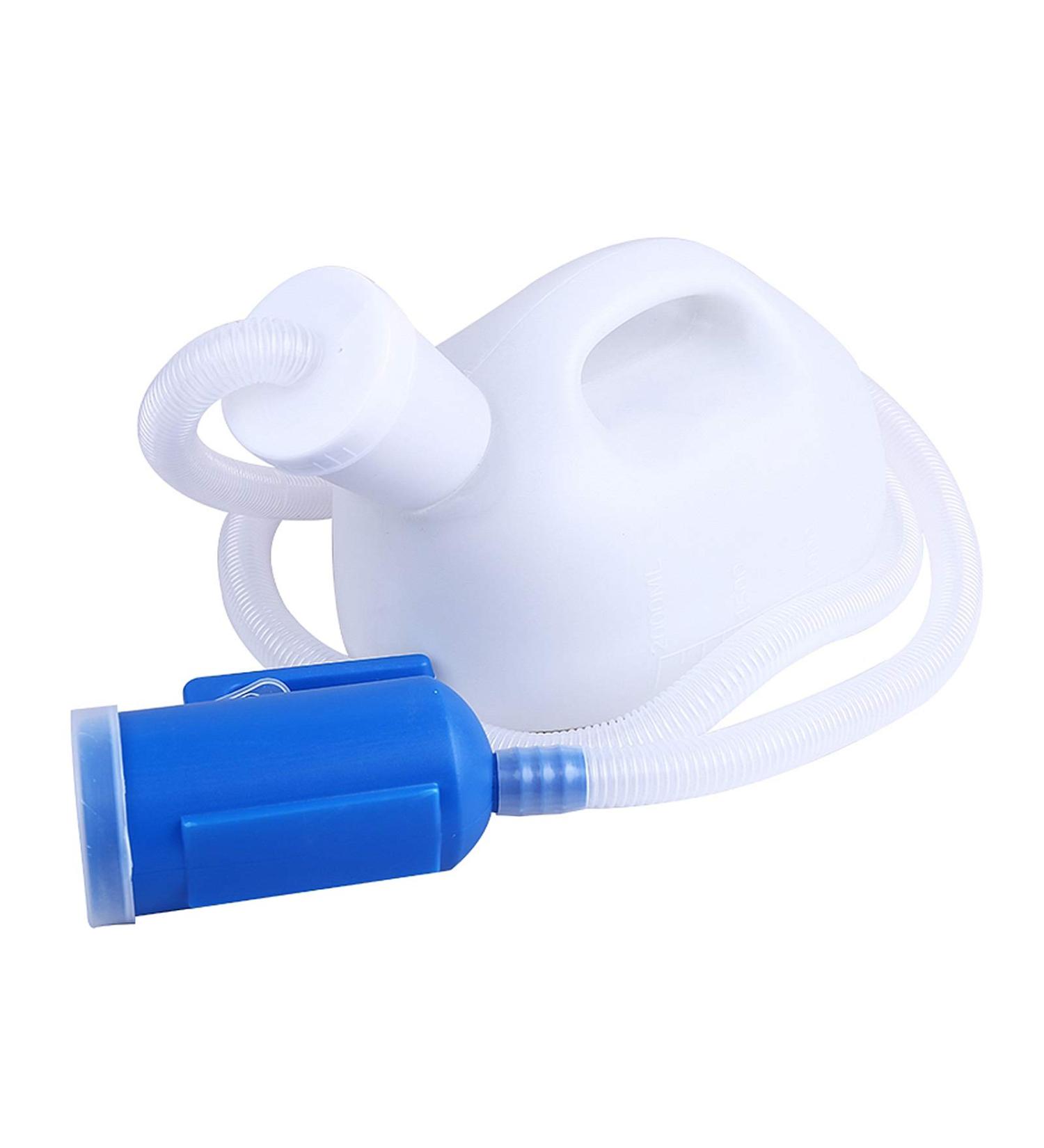 Men Urinal Urine Bottles for Men Portable Pee 2000ML for Home Camping Car Travel -with Long Tube Convenient and Practical Urinal(1.3m) - Buy Online on GoSupps.com
