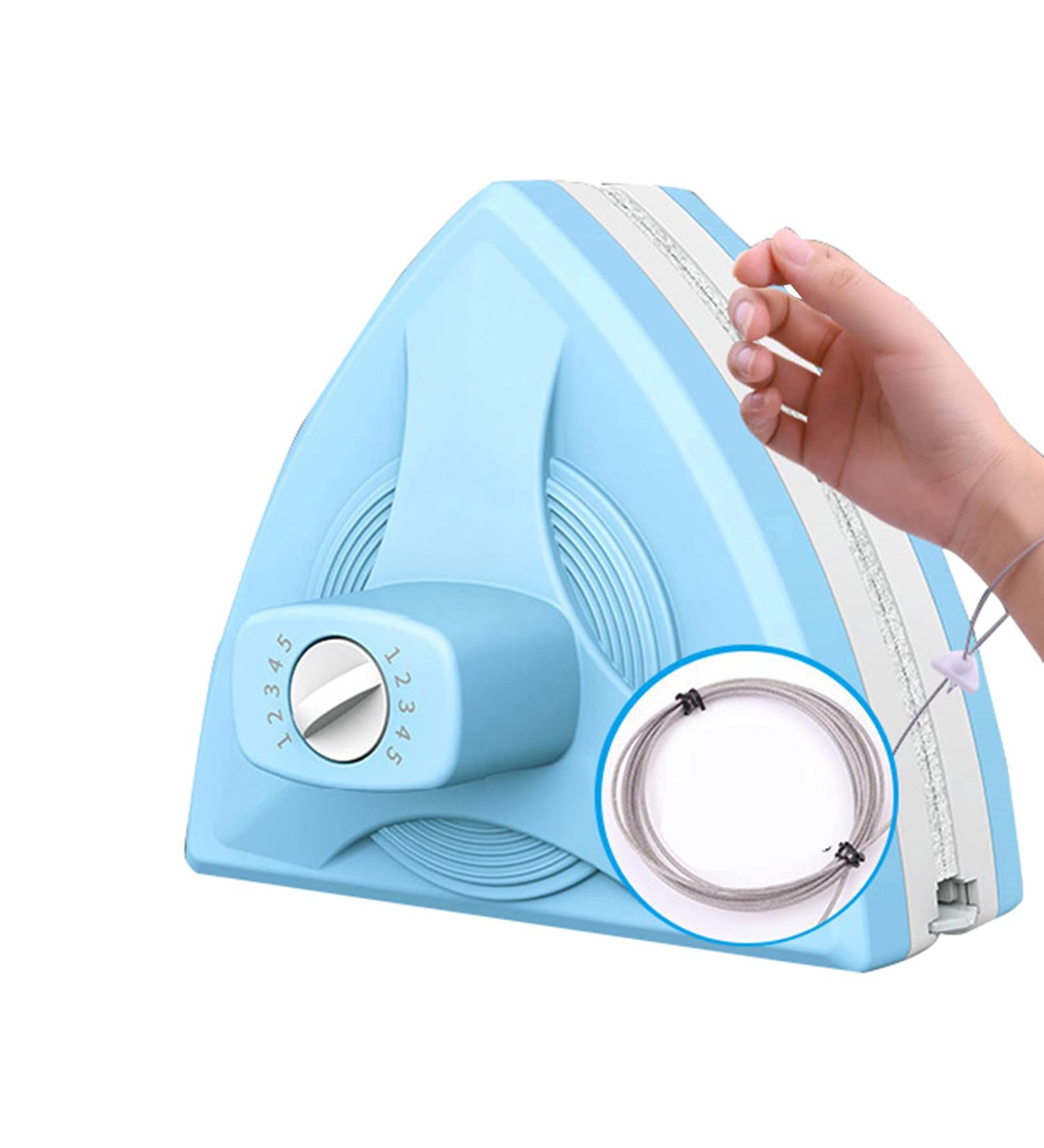 Window Cleaner Wipers Double-Sided Window Cleaner Glass Cleaning Brush Glass Wiper Household Cleaning Tools with Anti-Falling Rope for High-Rise Double - Buy Online on GoSupps.com