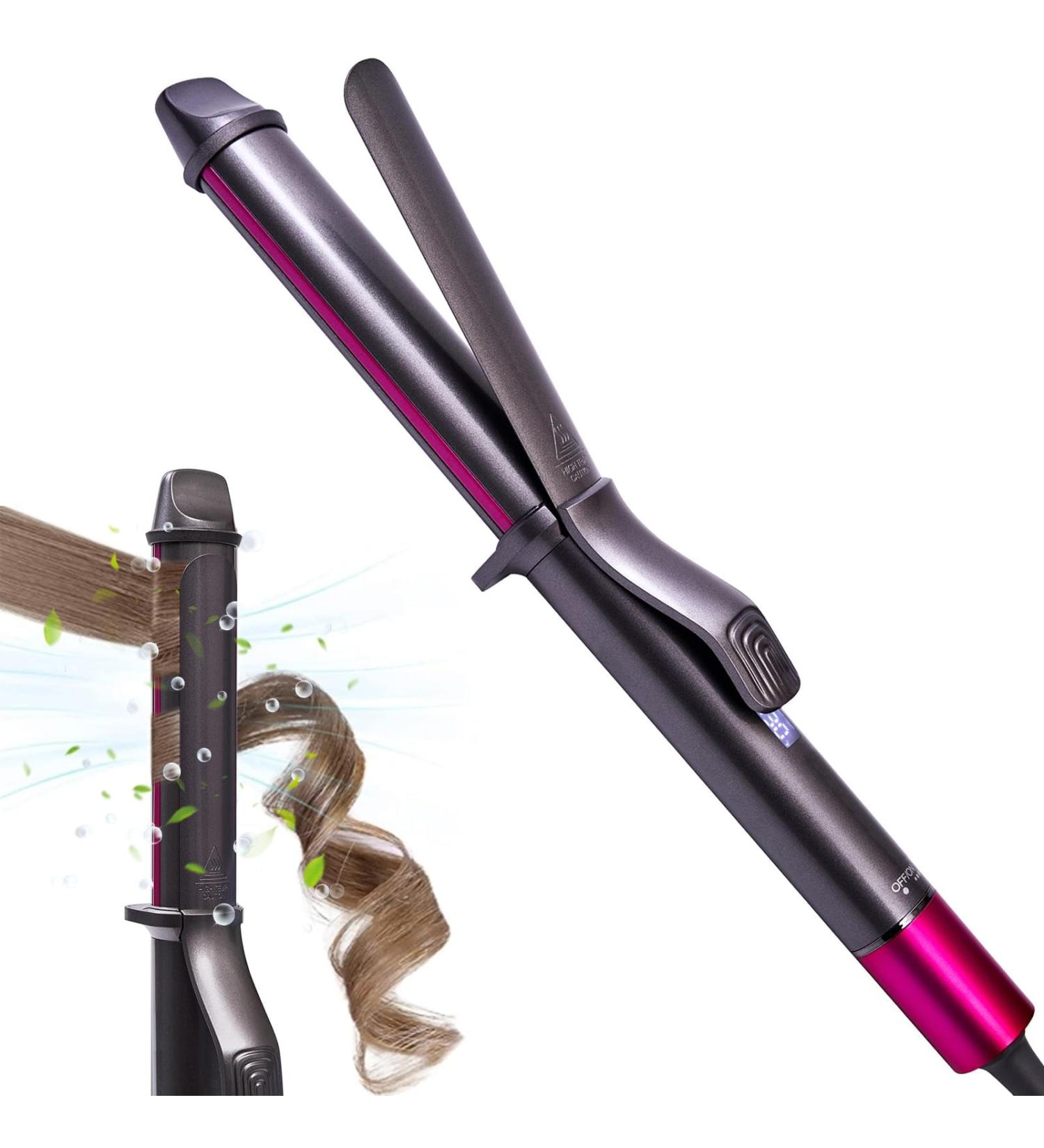 Hair Curling Iron Wand 1-1/4-Inch - 5.2" Long Barrel for Fast Curling Dual Voltage Ceramic Coating - Buy Online on GoSupps.com