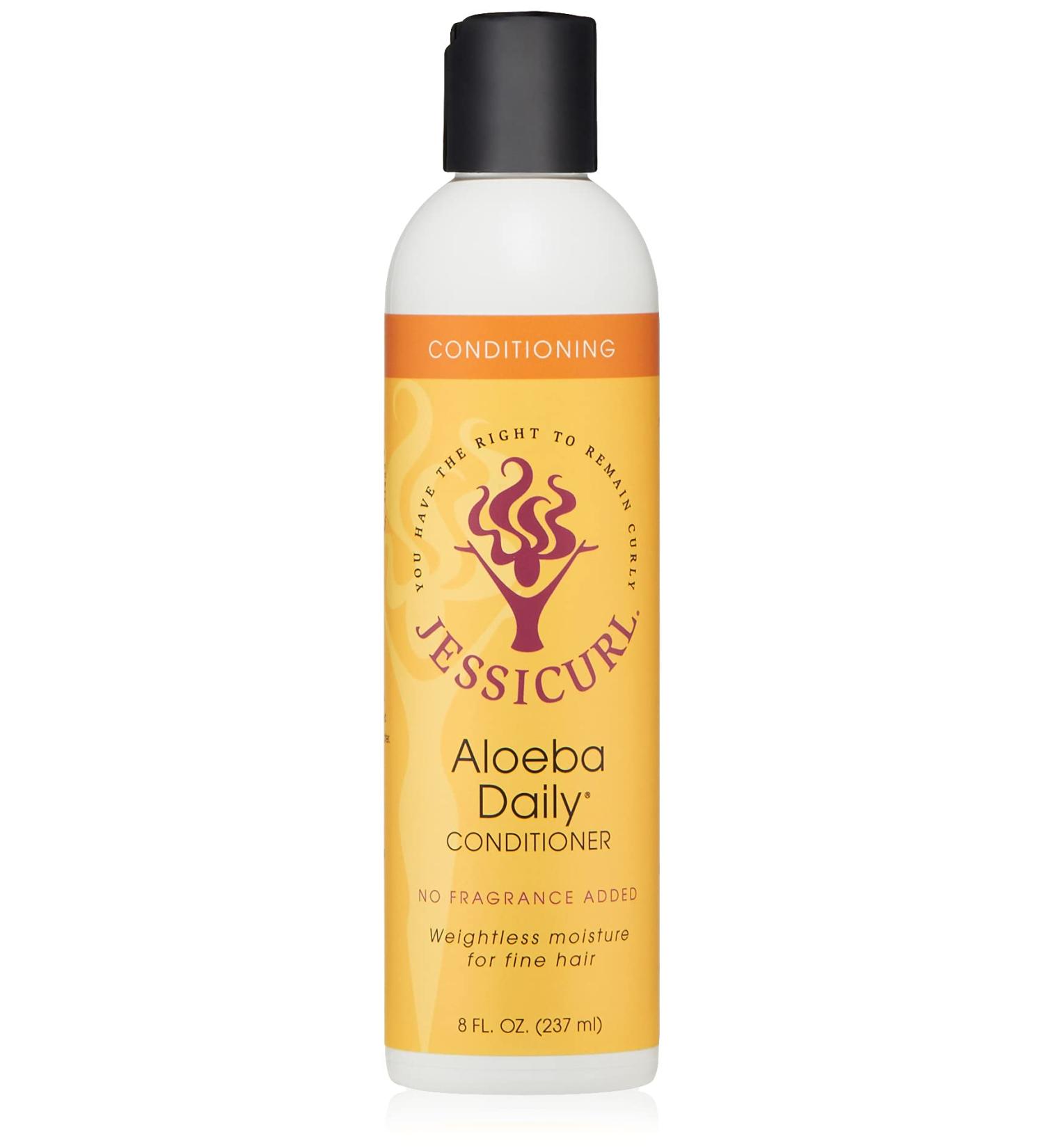 Jessicurl Aloeba Daily Conditioner - Fragrance-Free Leave-in Conditioner for Fine Curly Hair - 8 Fl Oz - Buy Online on GoSupps.com