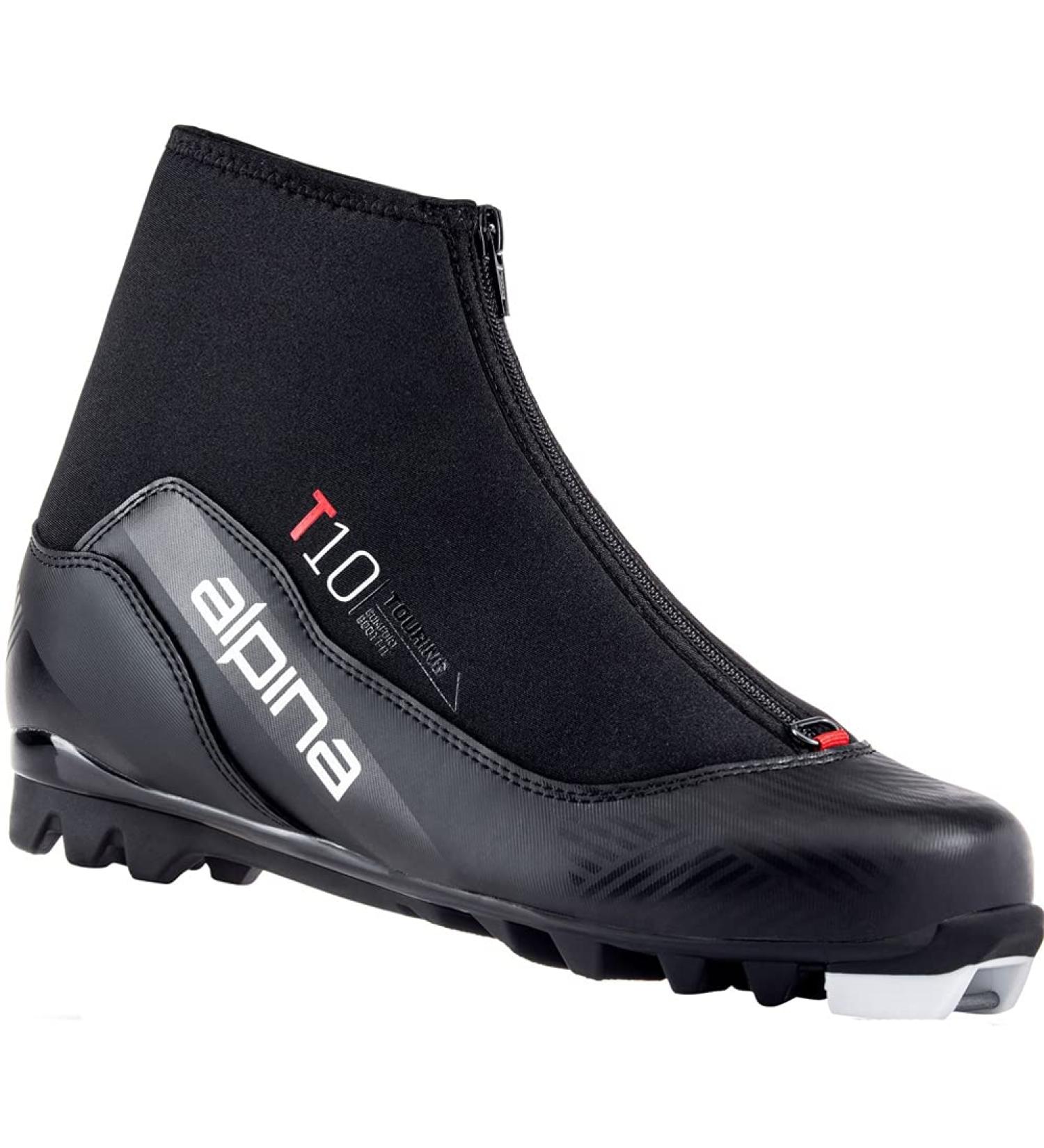 Alpina T 10 NNN Cross Country Ski Boots 2022-46/Black-Red
