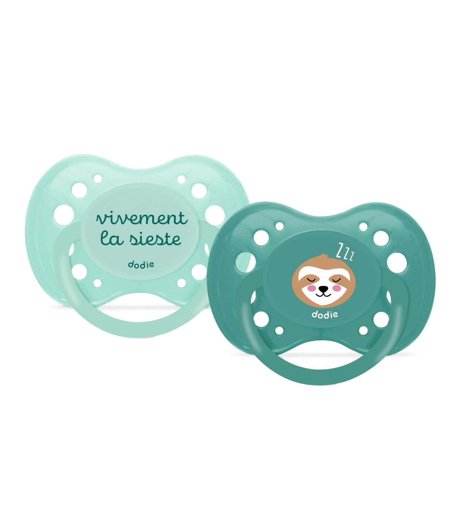 DODIE Pacifiers Anatomical 18 Months BPA Free Robust Lazy 2 Pack