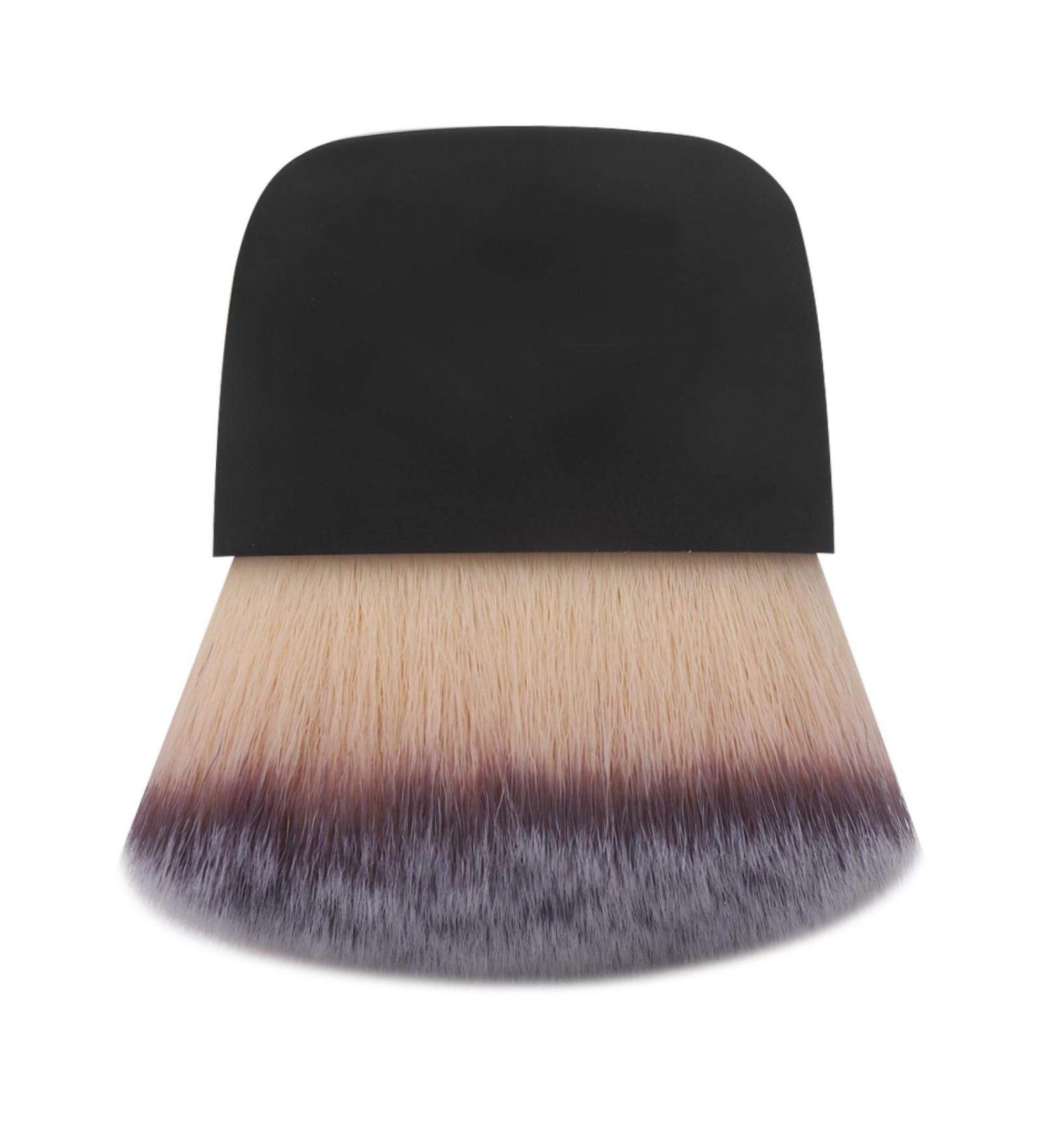 Kabuki Makeup Brush Face Foundation Brush Mini Loose Powder Brush for Apply Powders Blush Bronzer Foundation Mineral Make up Pressed Powder - Black - Buy Online on GoSupps.com