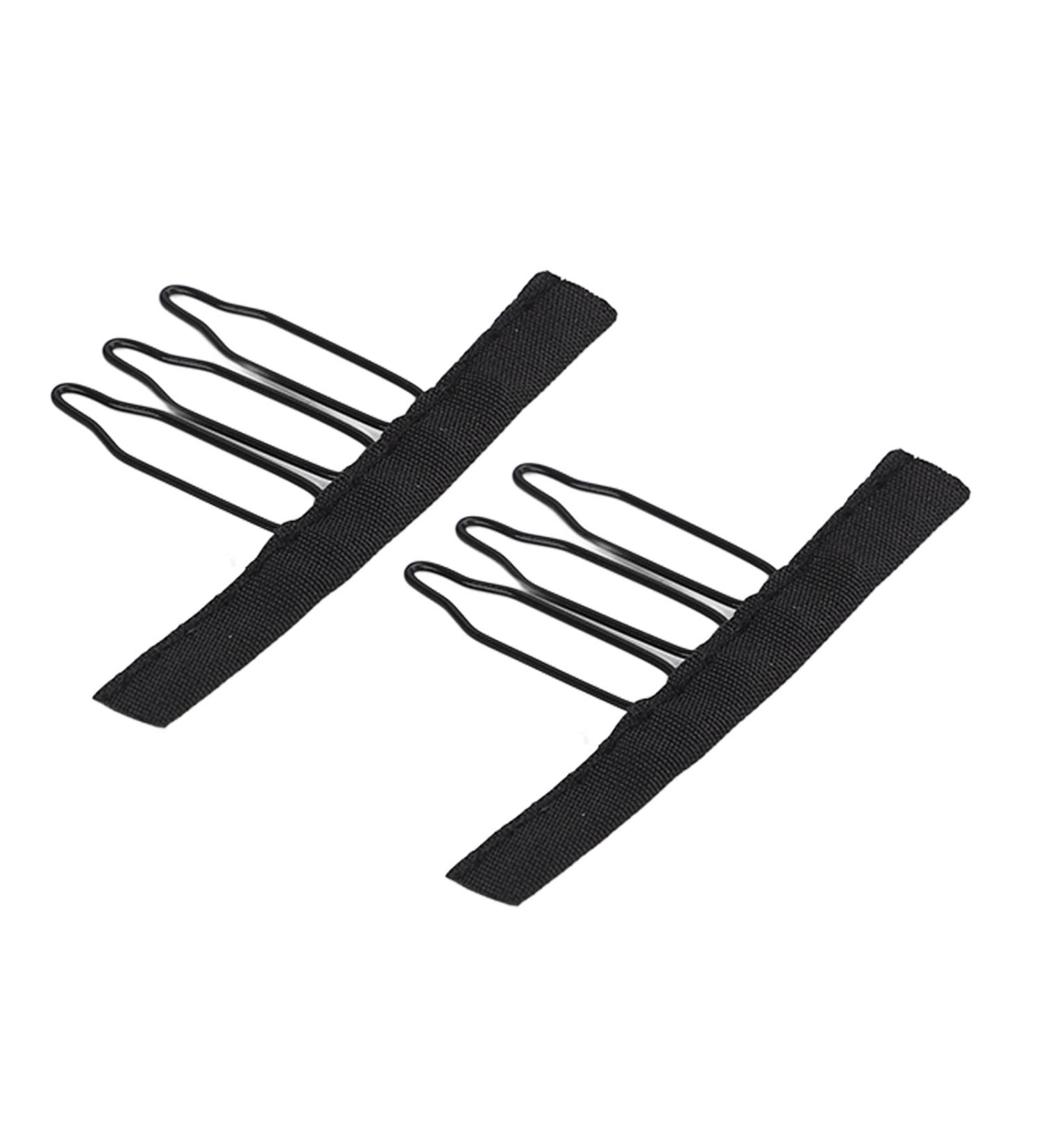 100 Pieces Wig Clips - 3 Teeth Black Stainless Steel Wig Accessories for Hair Parts & Caps - Buy Online on GoSupps.com