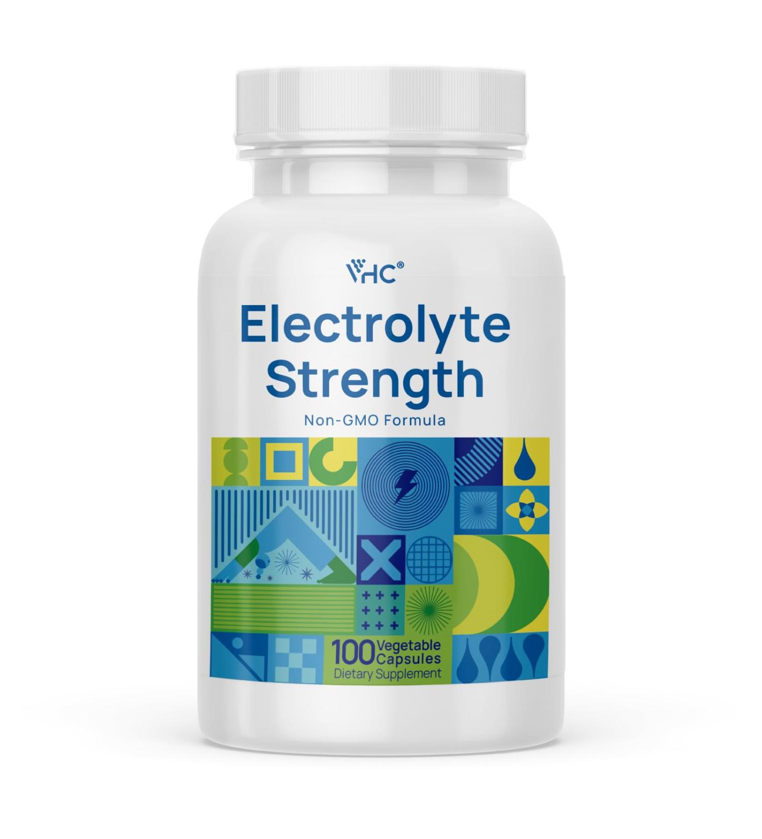 VHC Electrolyte Capsules Max Strength Salt Pills Supplement for Running Endurance Sports Nutrition Electrolytes Pills 1 - Buy Online on GoSupps.com