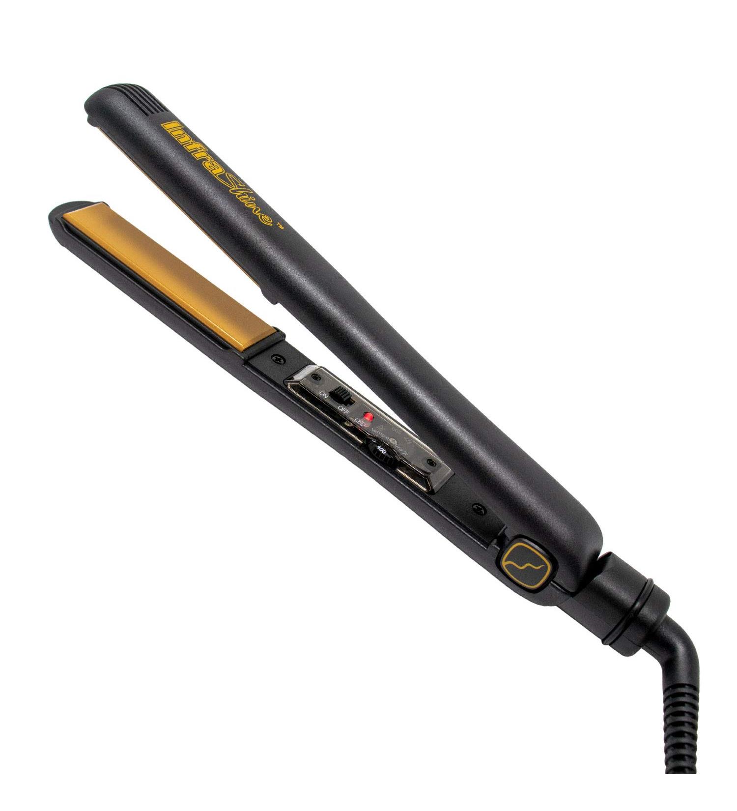 Original Medium Flat Iron 1 Inch - Black Ceramic Floating Plates for Smooth Shiny Frizz-Free Hair - 1 Year Warranty - International Shipping - Buy Online on GoSupps.com