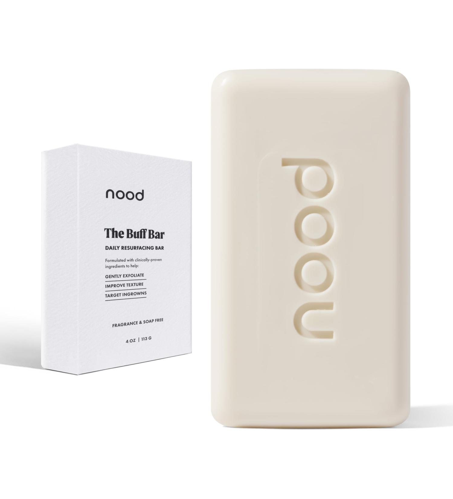 NEW Nood Buff Bar Pre-Shave Exfoliating Body Scrubber Treatment for Keratosis Pilaris (KP) Bumps Reduce Ingrown Hairs Improve Skin Texture & Reveal Brighter Healthier Skin - Buy Online on GoSupps.com