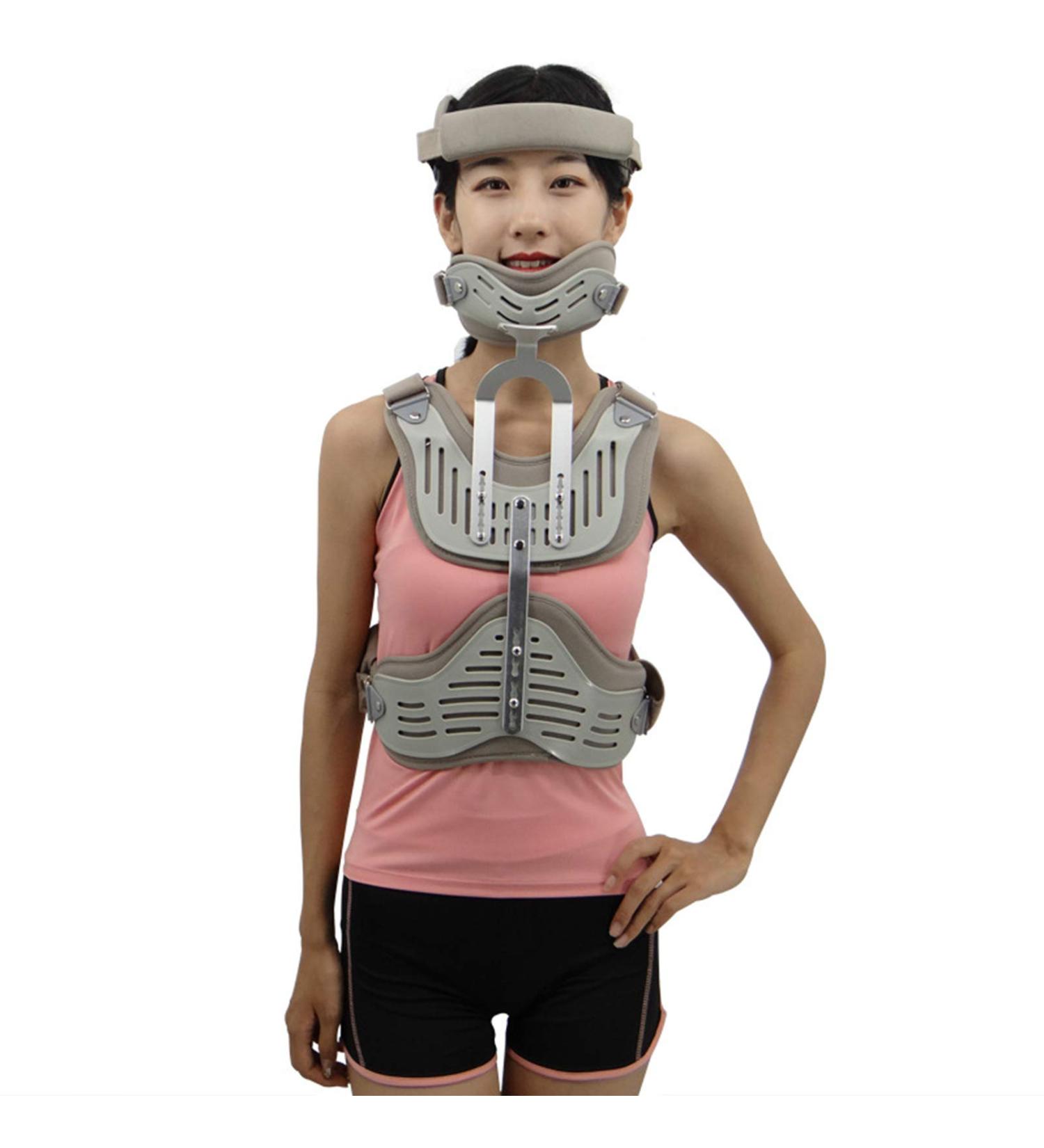 Adjustable Neck and Back Corrector for Adults | Relieve Neck & Upper Back Pain | Coffee Color - Buy Online on GoSupps.com