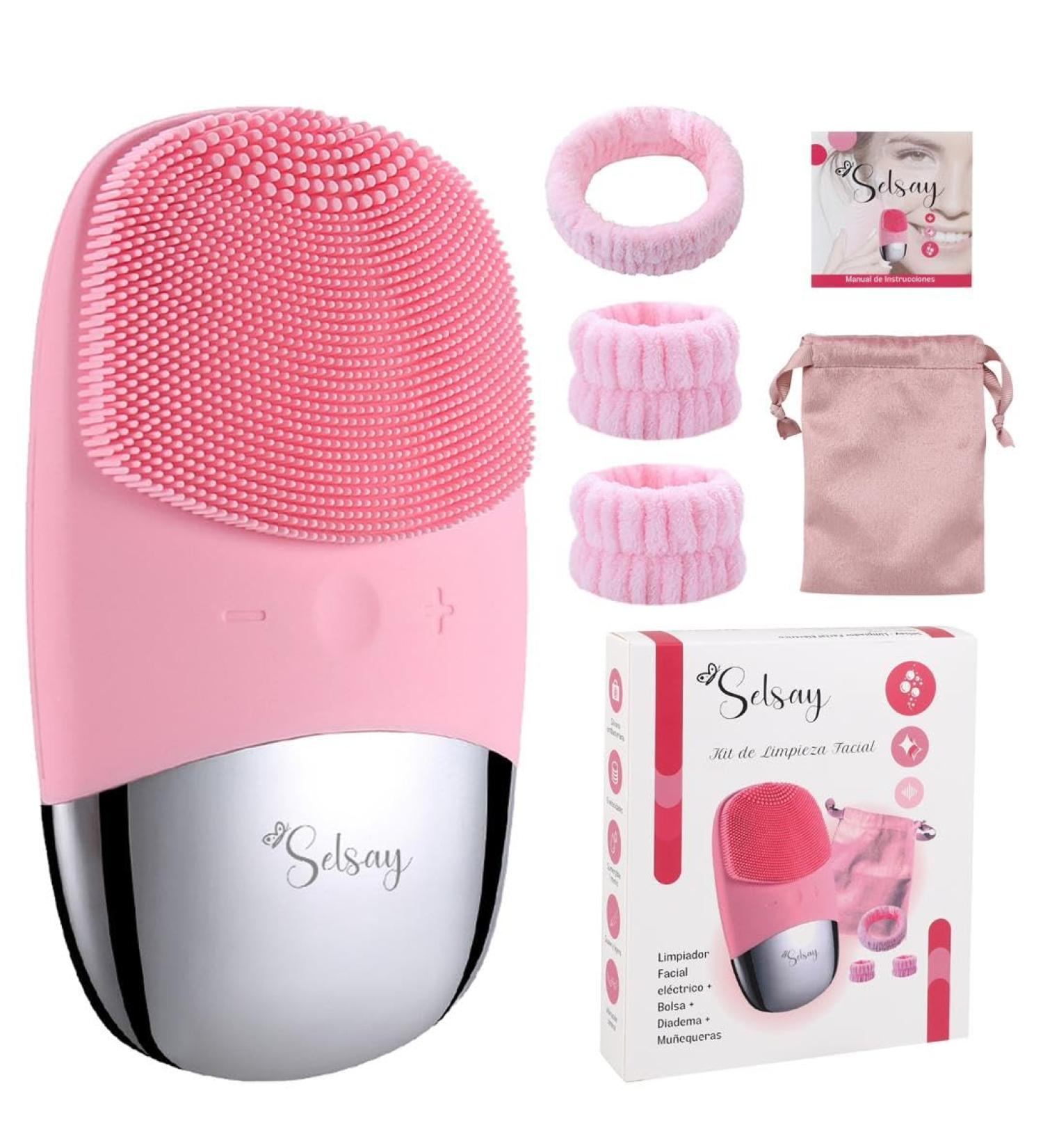 Premium Sound Facial Cleaner Set - Headband Wrist Bandages & Storage Bags | Relax & Rejuvenate - Buy Online on GoSupps.com