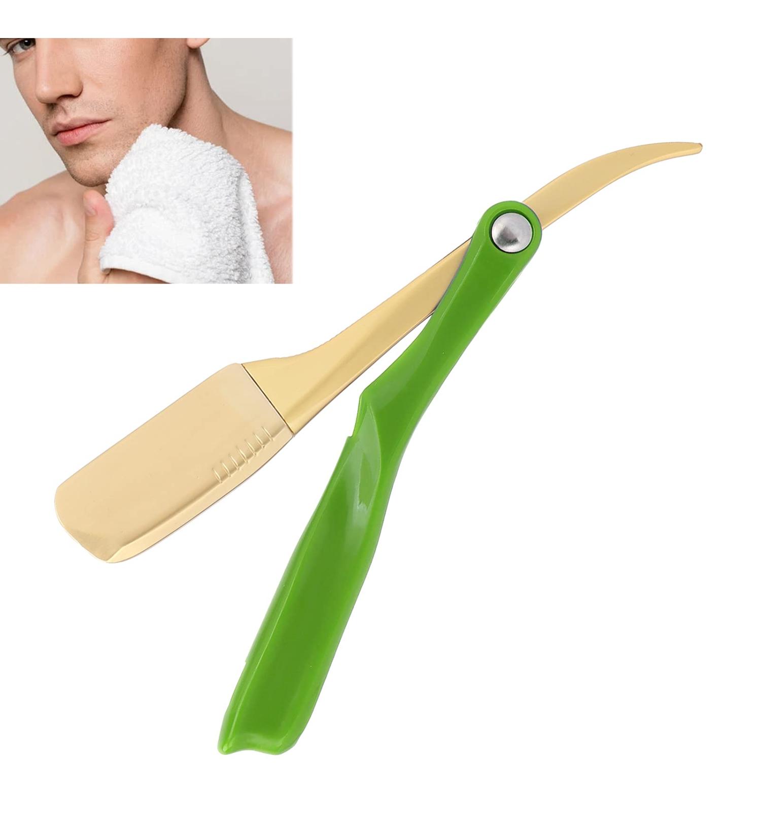 Vintage Folding Men's Razor Rack - Green Manual Face & Hair Razor Holder for Salon & Barber - Perfect Tool for Grooming - Buy Online on GoSupps.com