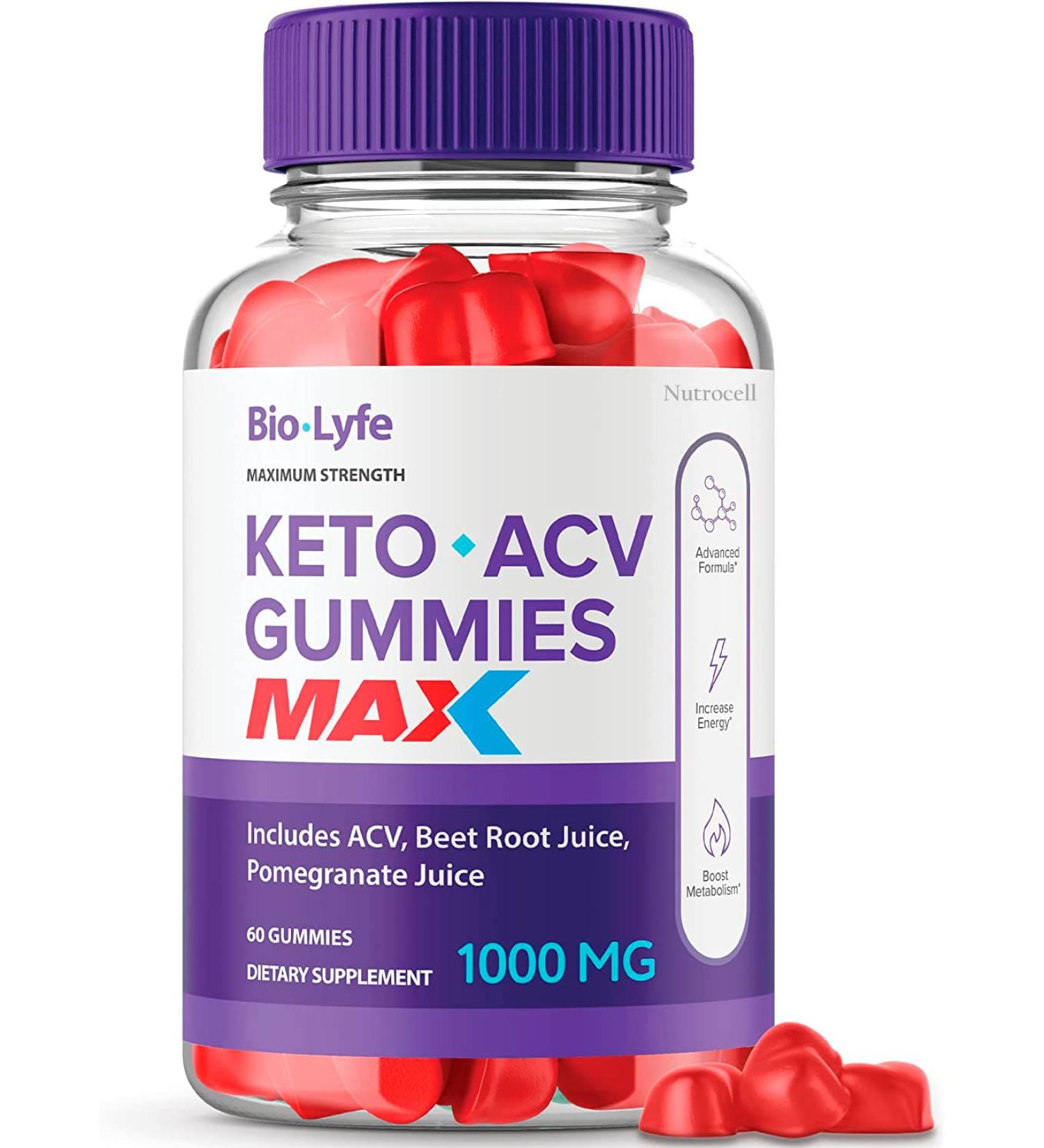Biolyfe Keto Gummies Maax ACV with Pomegranate Juice Beet Root B12 60 Gummys Max Strength Biolife Keto Gummies Bio Lyfe Biolife Keto ACV Gummies Bio Life Keto Gummies (60 Gummies)