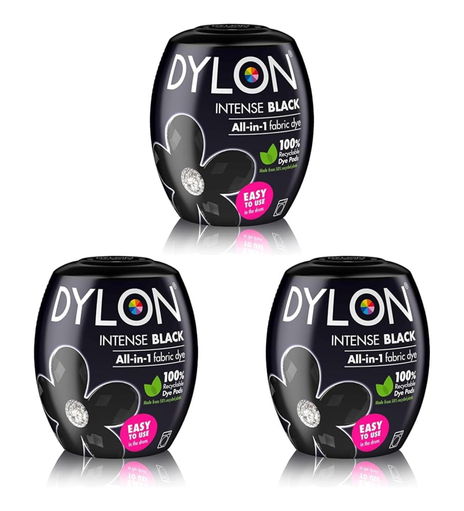 Dylon Washing Machine Fabric Dye Pod Intense Black 350g Packaging May Vary (Pack of 3) - Buy Online on GoSupps.com