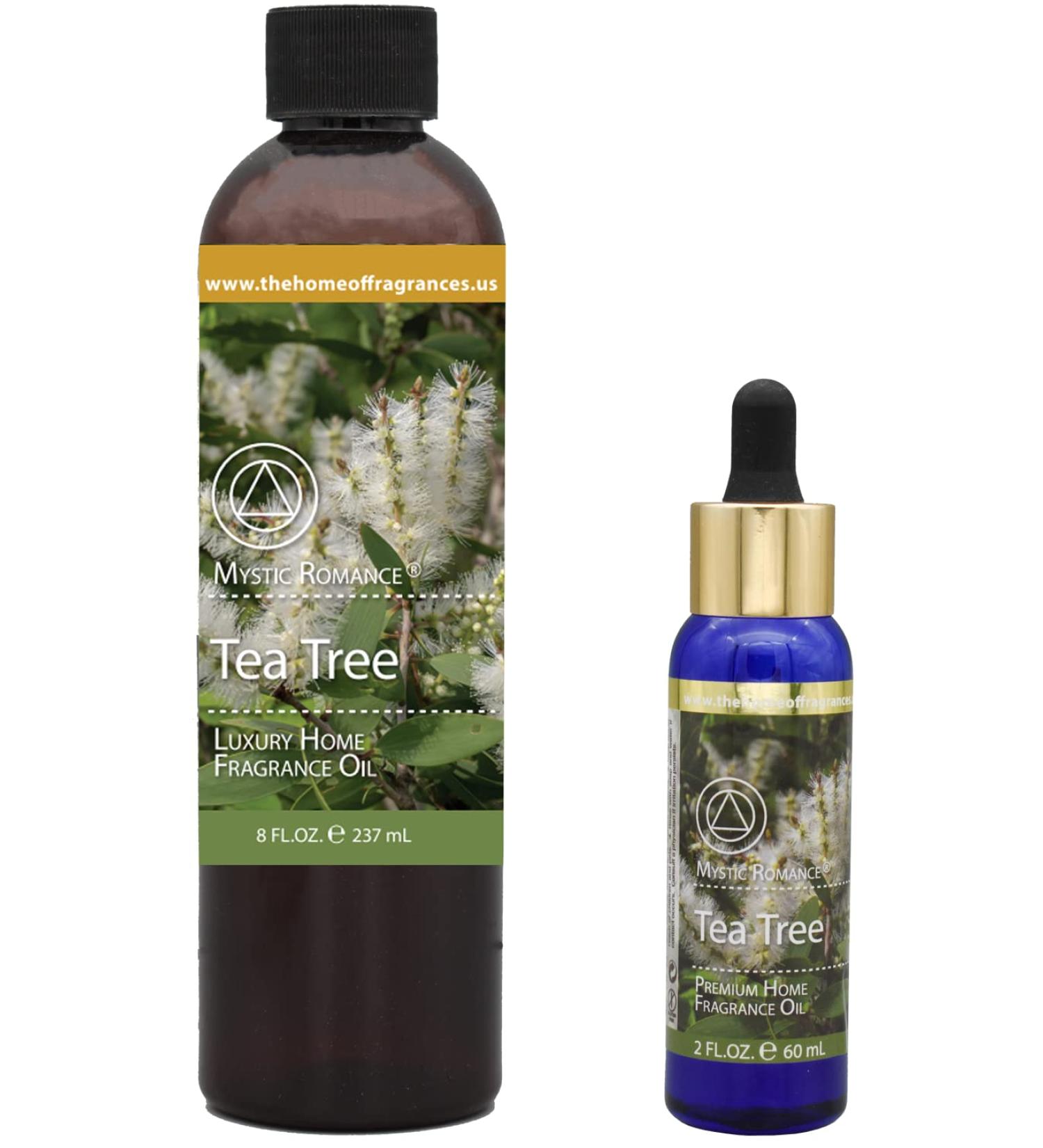 The Home of Fragrances - Set of 2 Bottles of Fragrance Oils - 2oz & 8oz (Tea Tree)